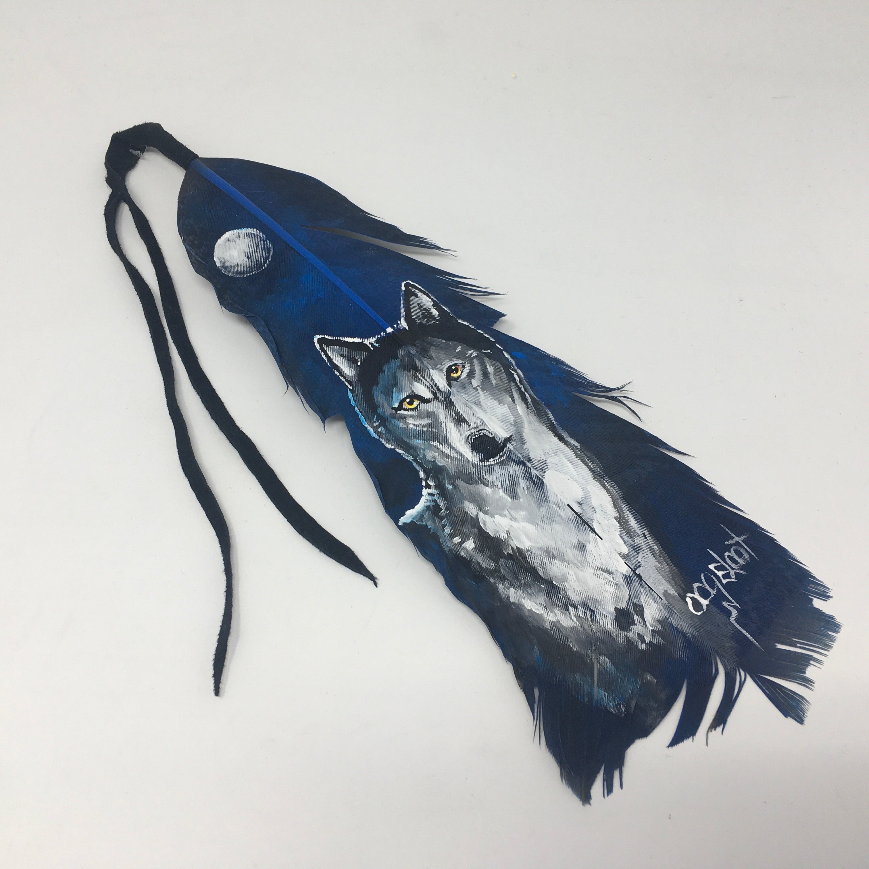 Dino Oogeloot Kingfisher Painted Feathers