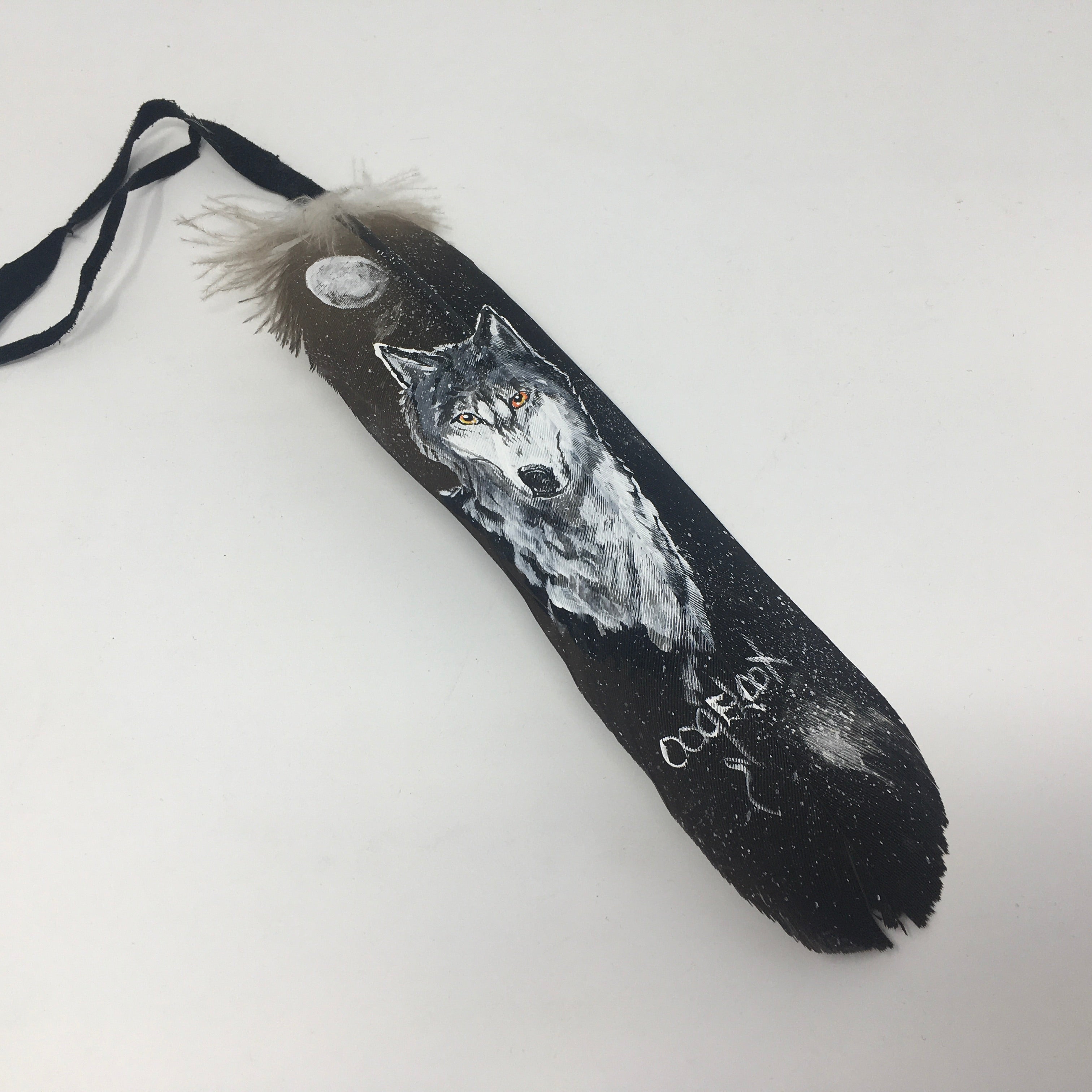 Dino Oogeloot Kingfisher Painted Feathers