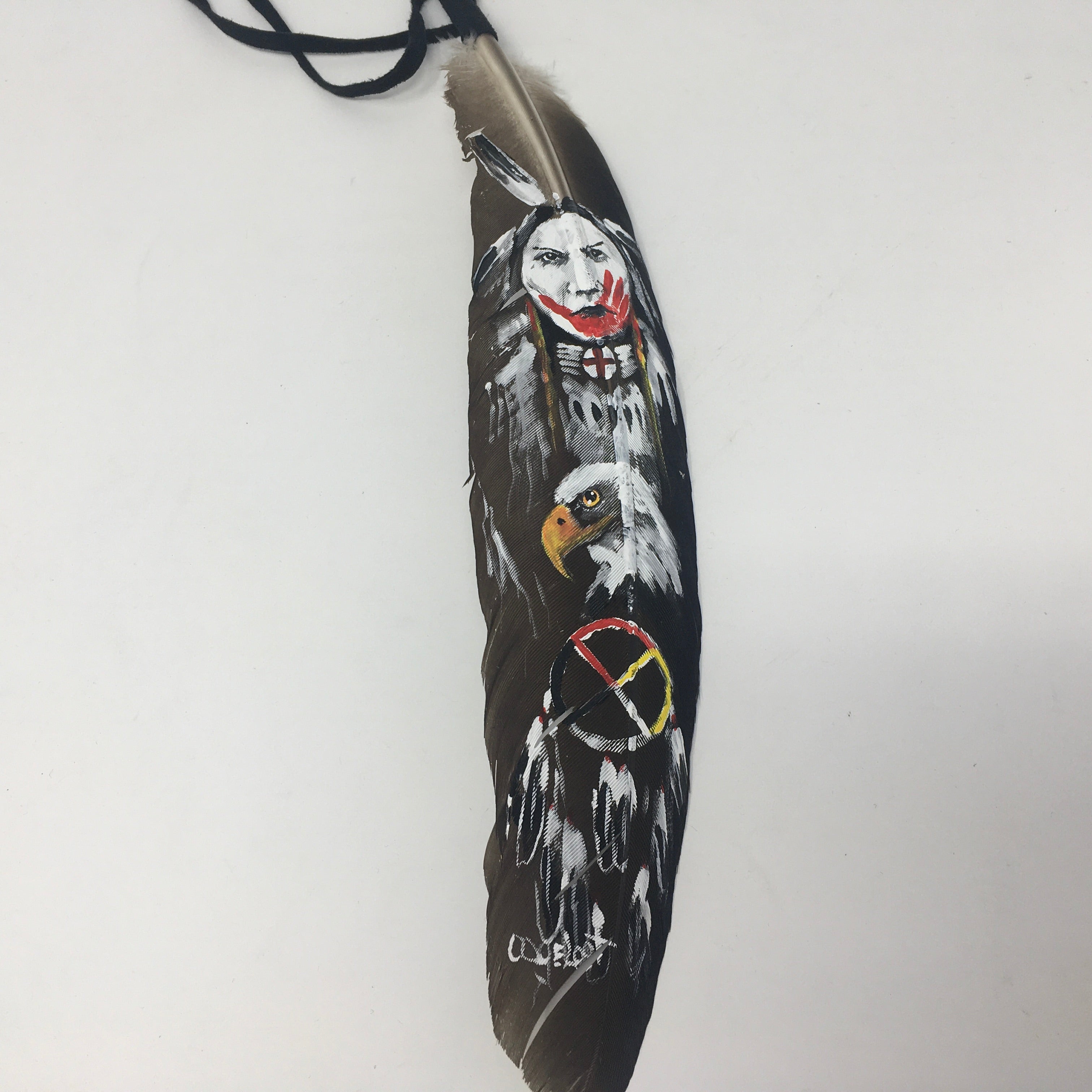 Dino Oogeloot Kingfisher Painted Feathers