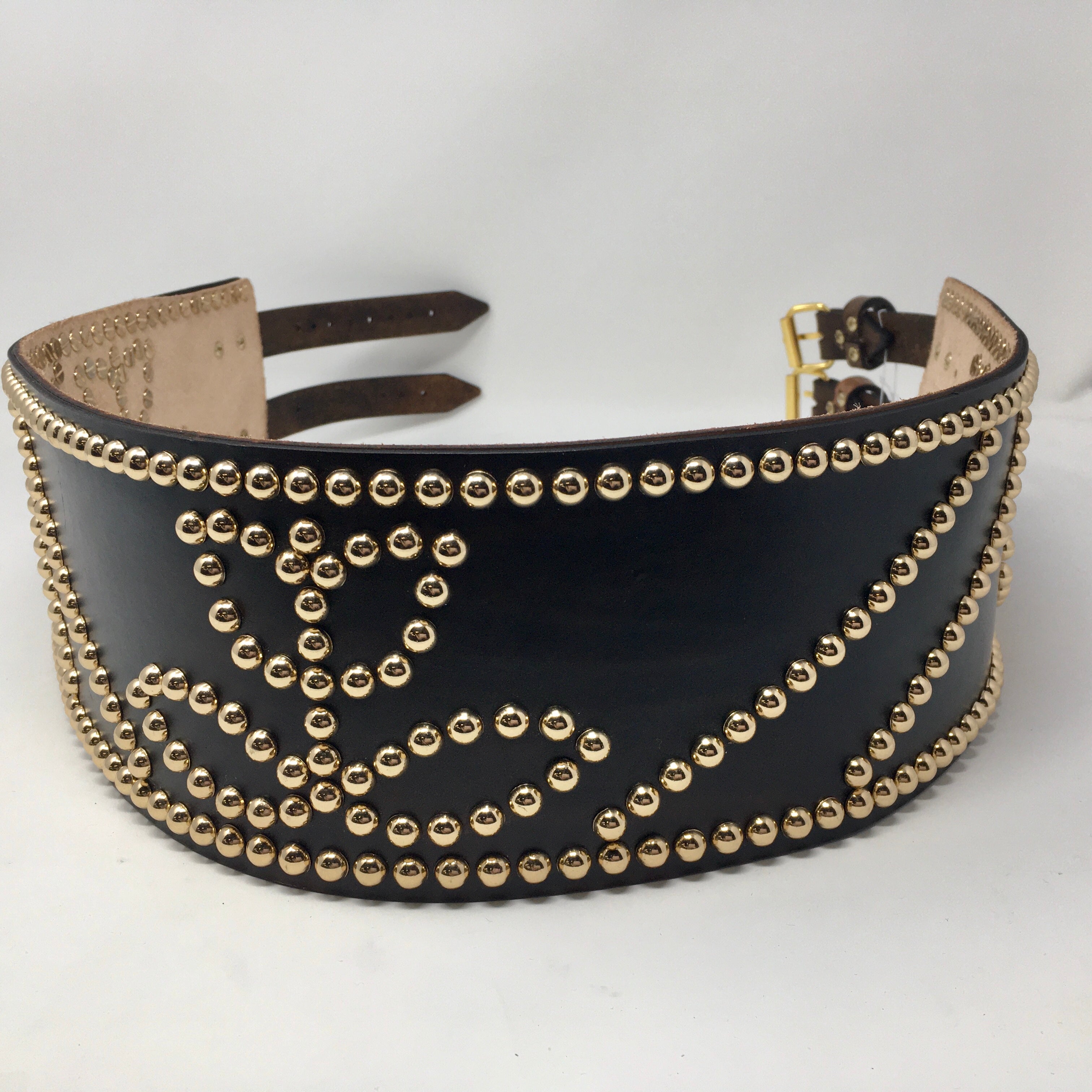 Handmade Buffalo Hide Powwow Belt