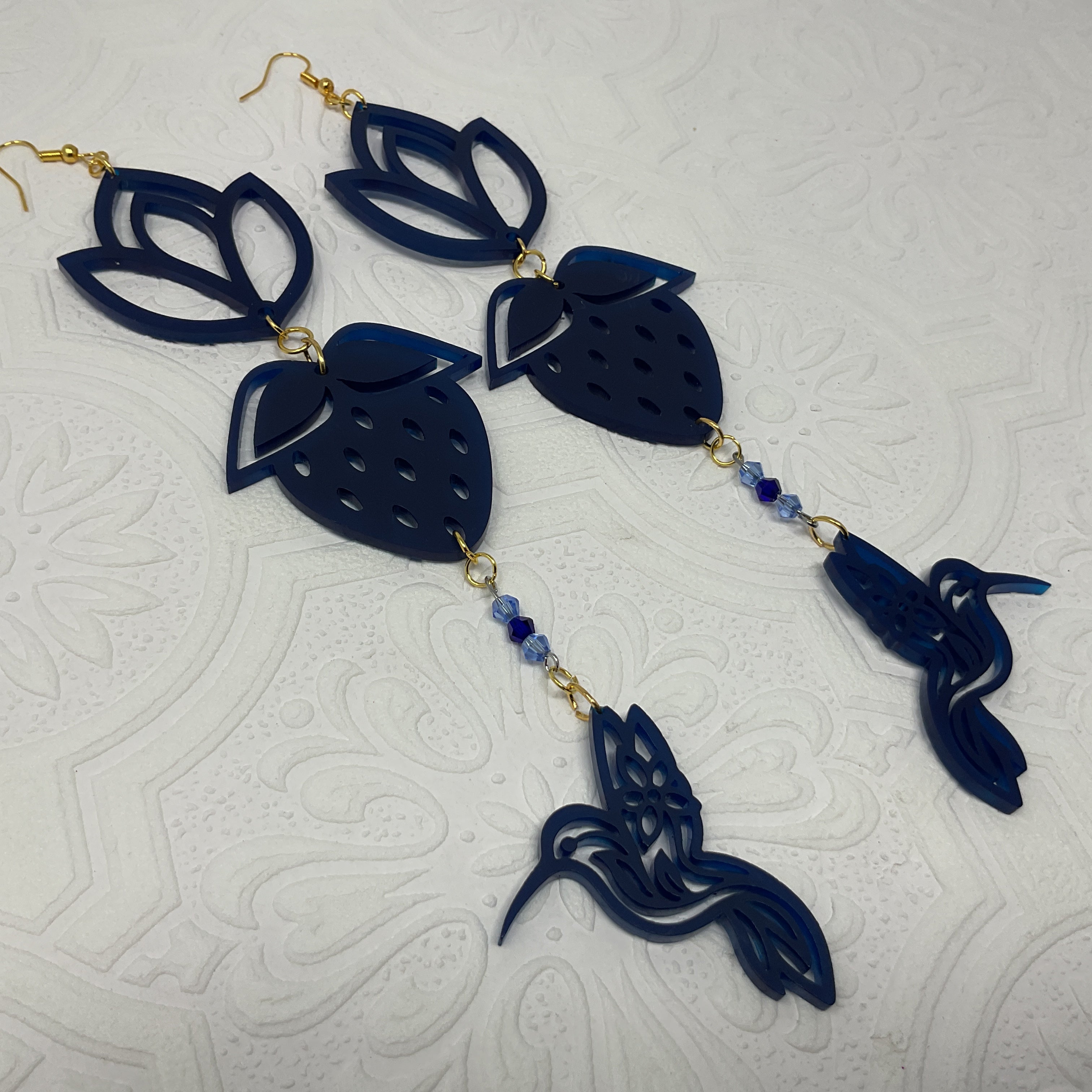 Handmade Long Acrylic Earrings