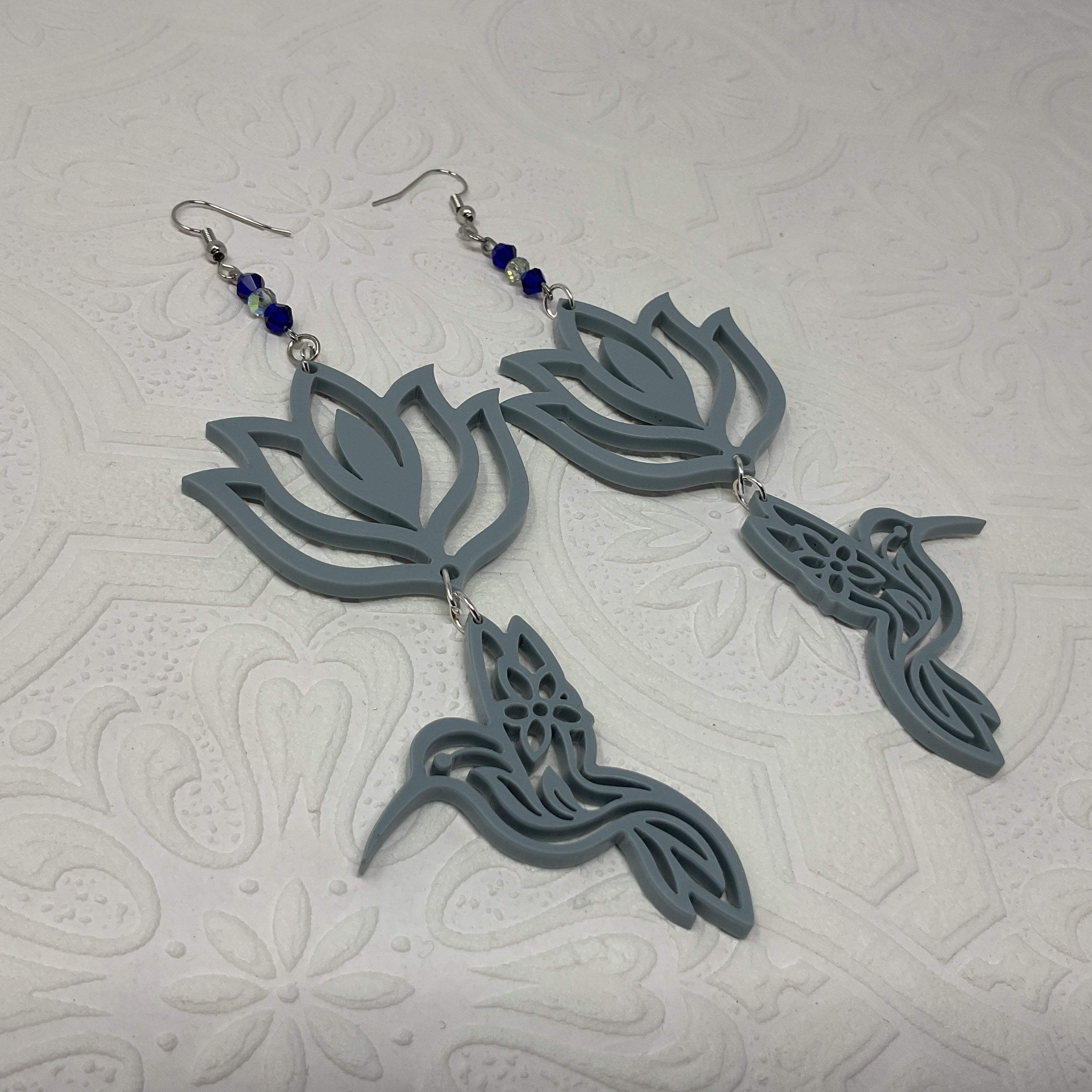 Handmade Long Acrylic Earrings