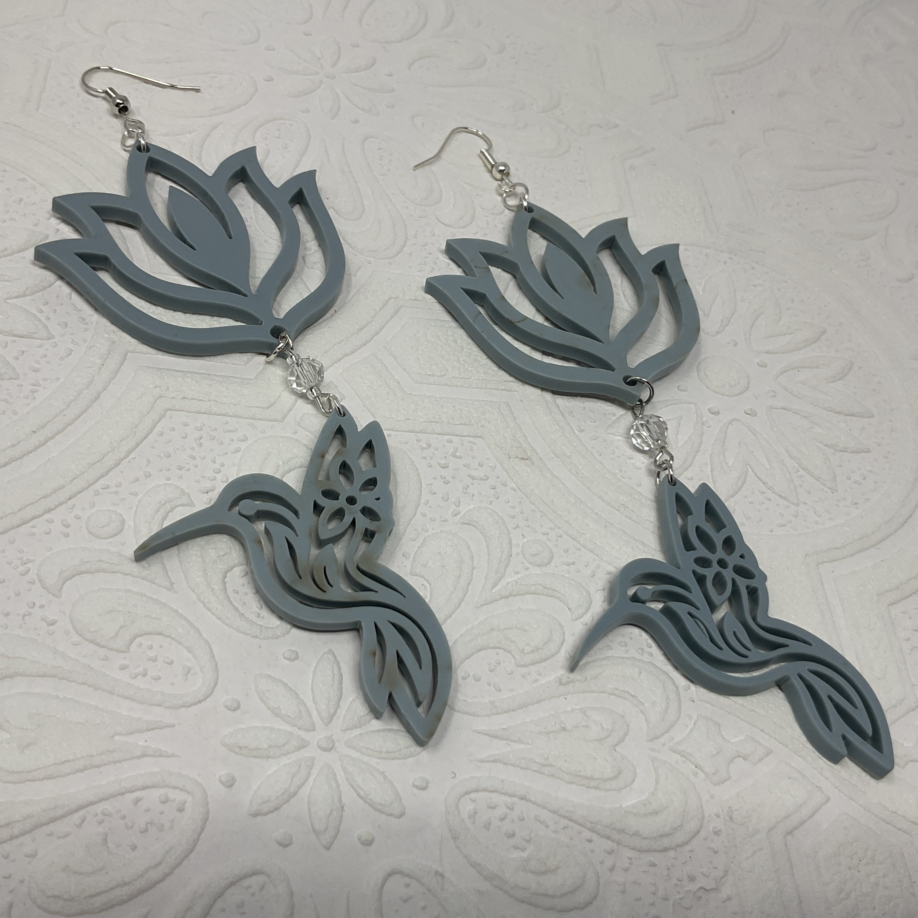 Handmade Long Acrylic Earrings