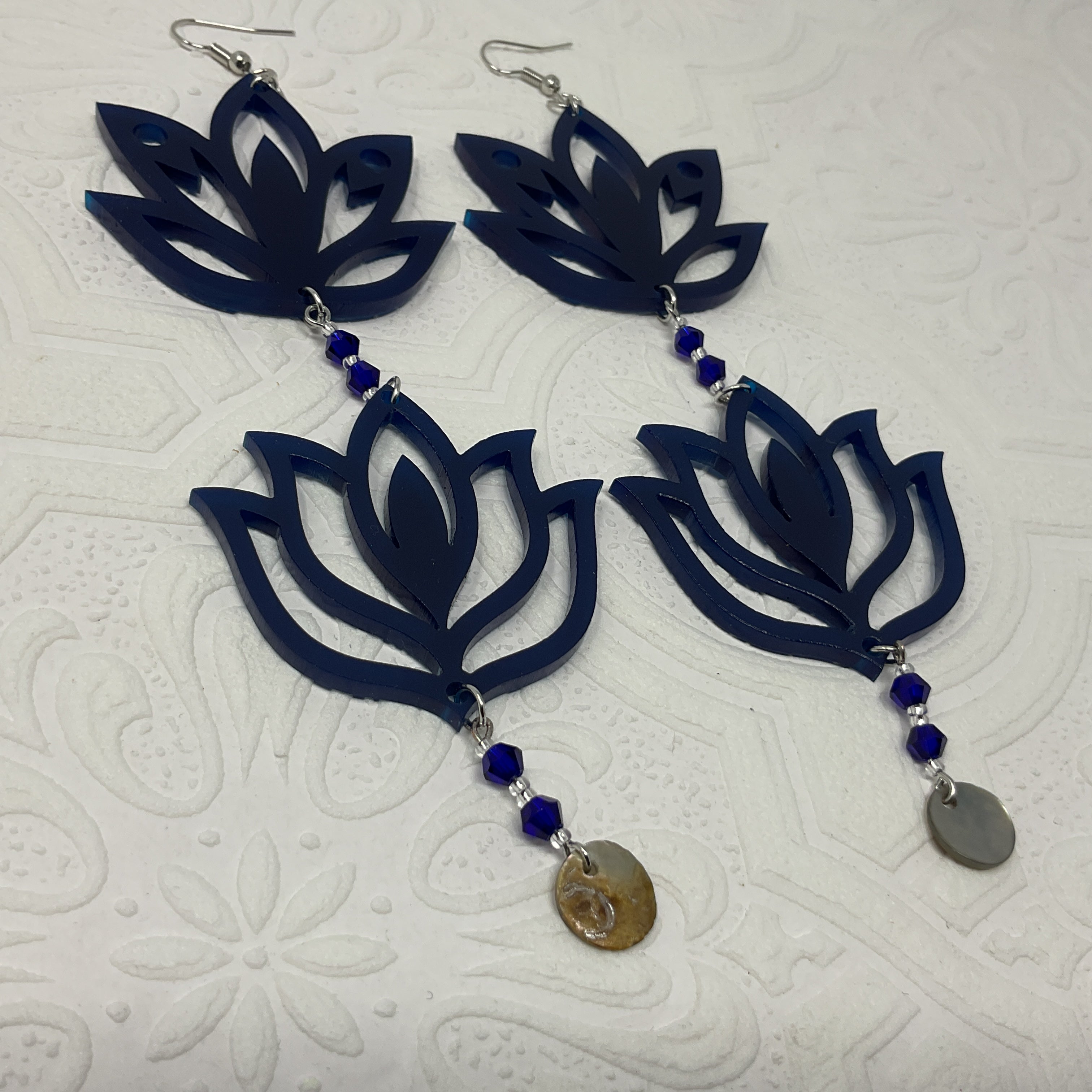 Handmade Long Acrylic Earrings