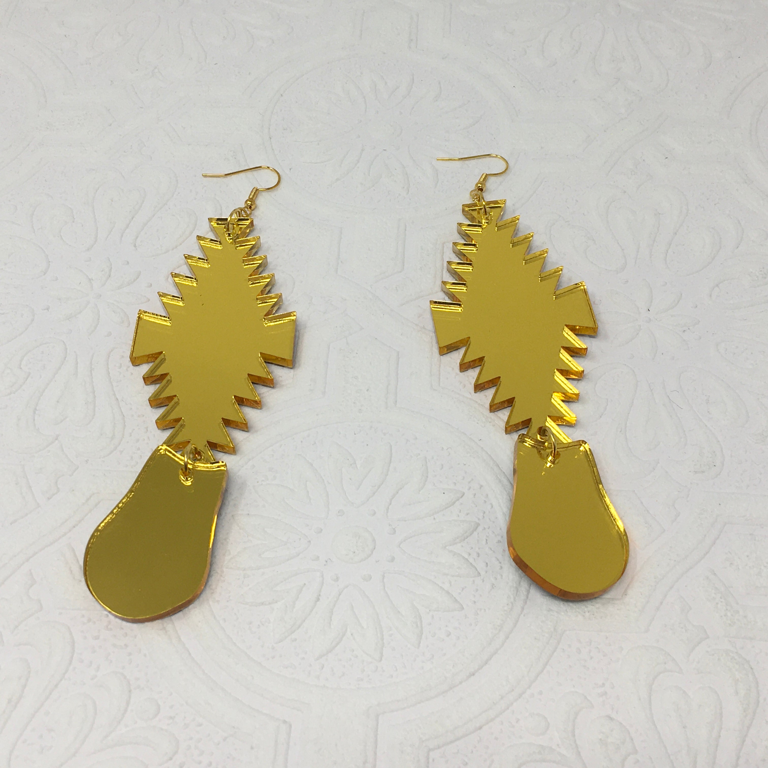 Mirrored Acrylic Earrings