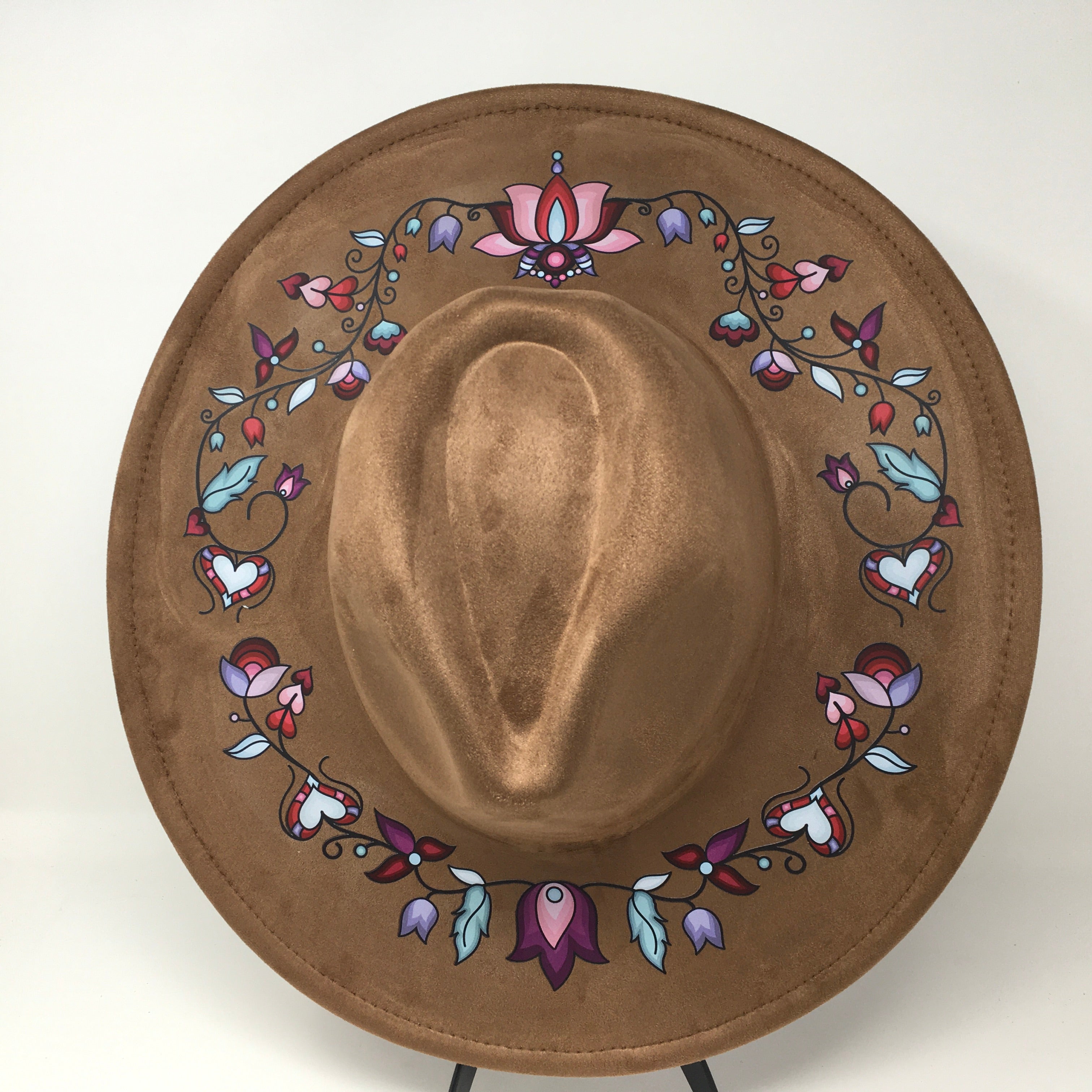 Snowlit Petal Dreams Fedora Hat