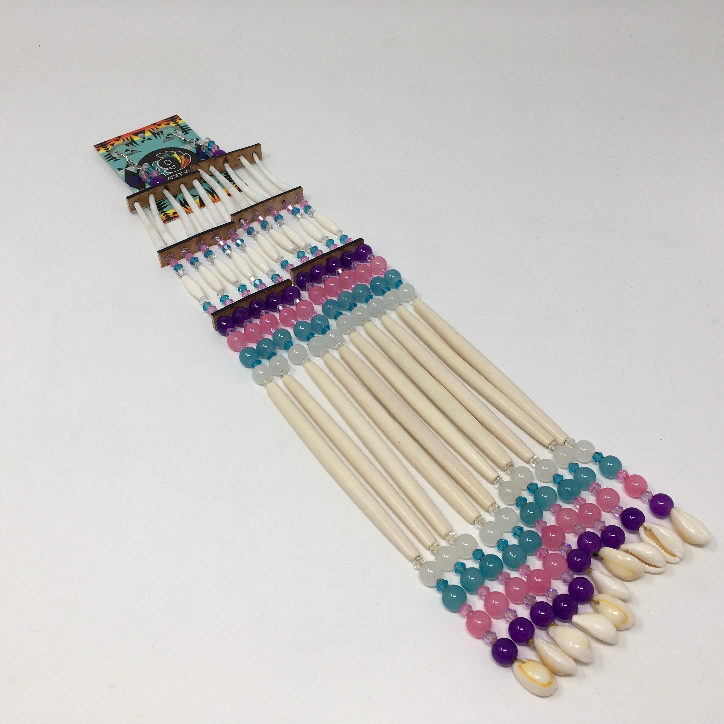 Handmade Beaded Earring & Breastplate Set