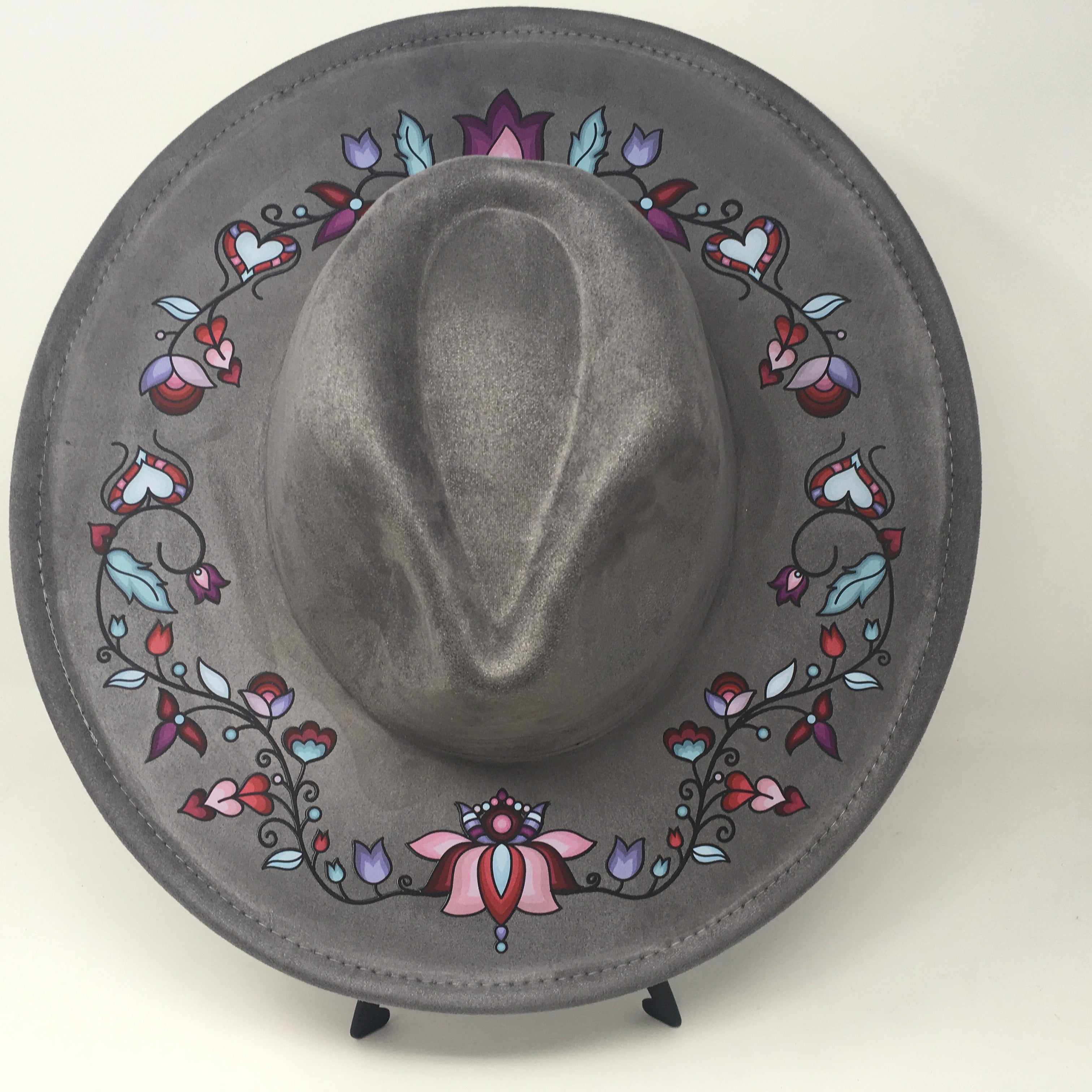 Snowlit Petal Dreams Fedora Hat