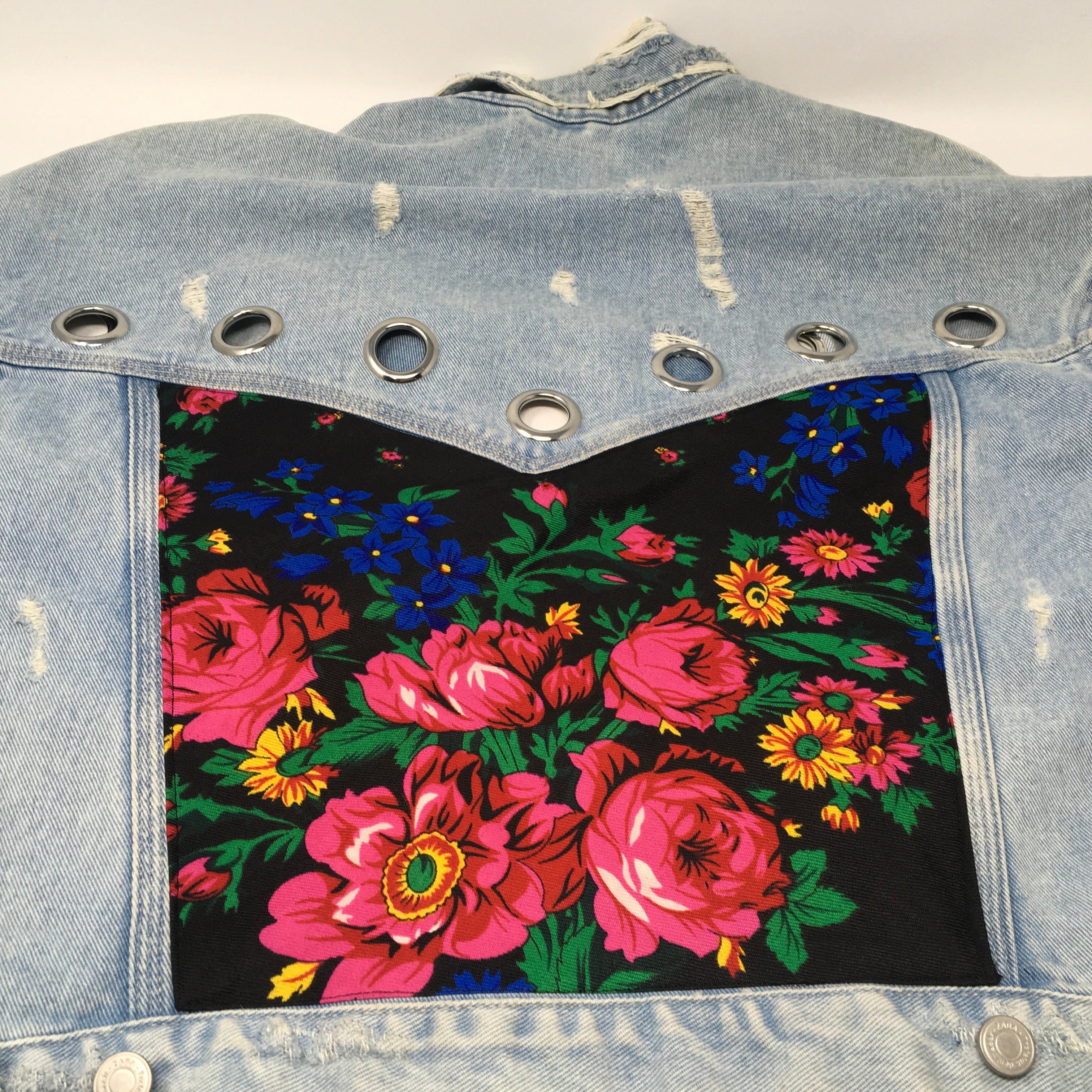 Victoria Wanihadie Small Kokum Scarf Jean Jacket