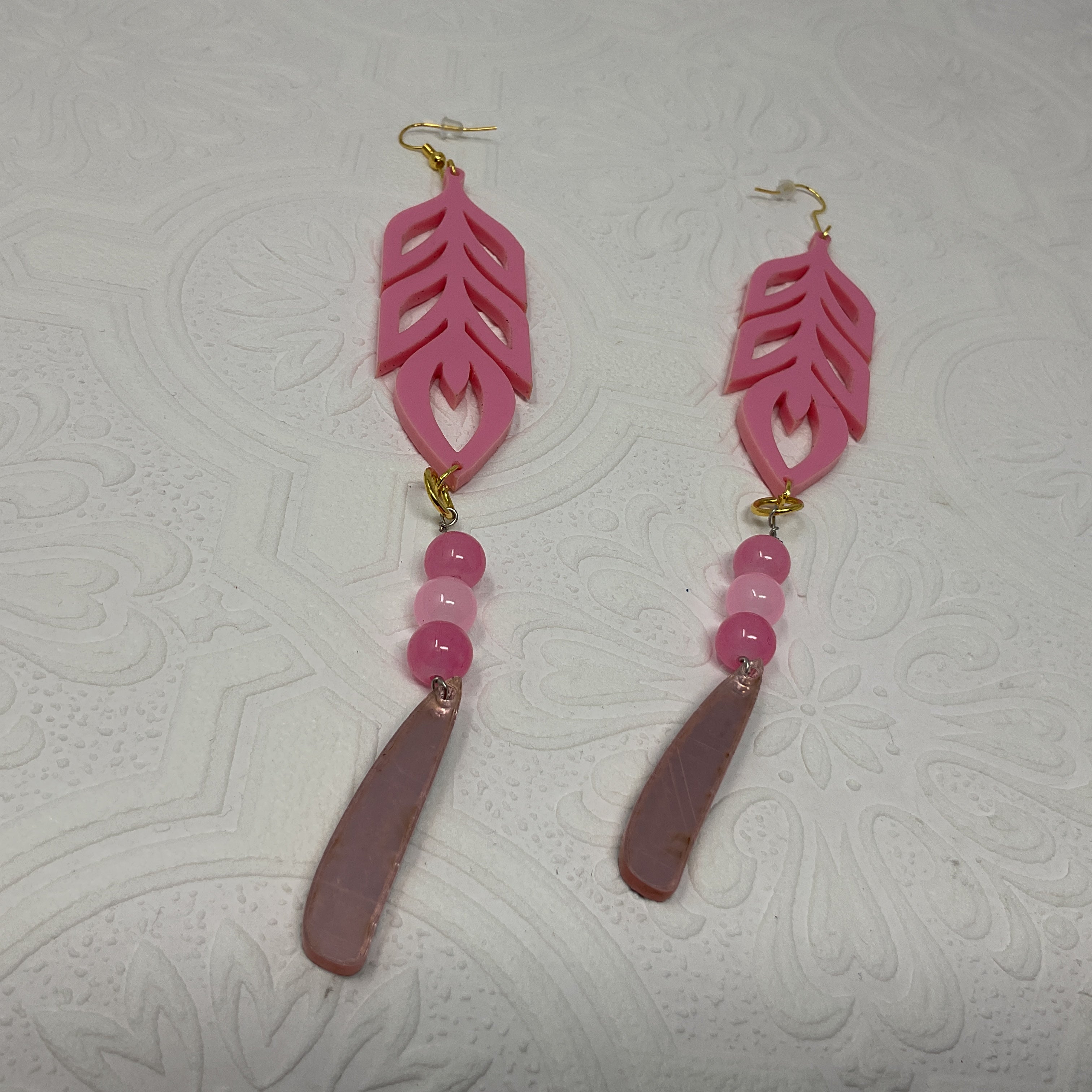 Handmade Long Acrylic Earrings