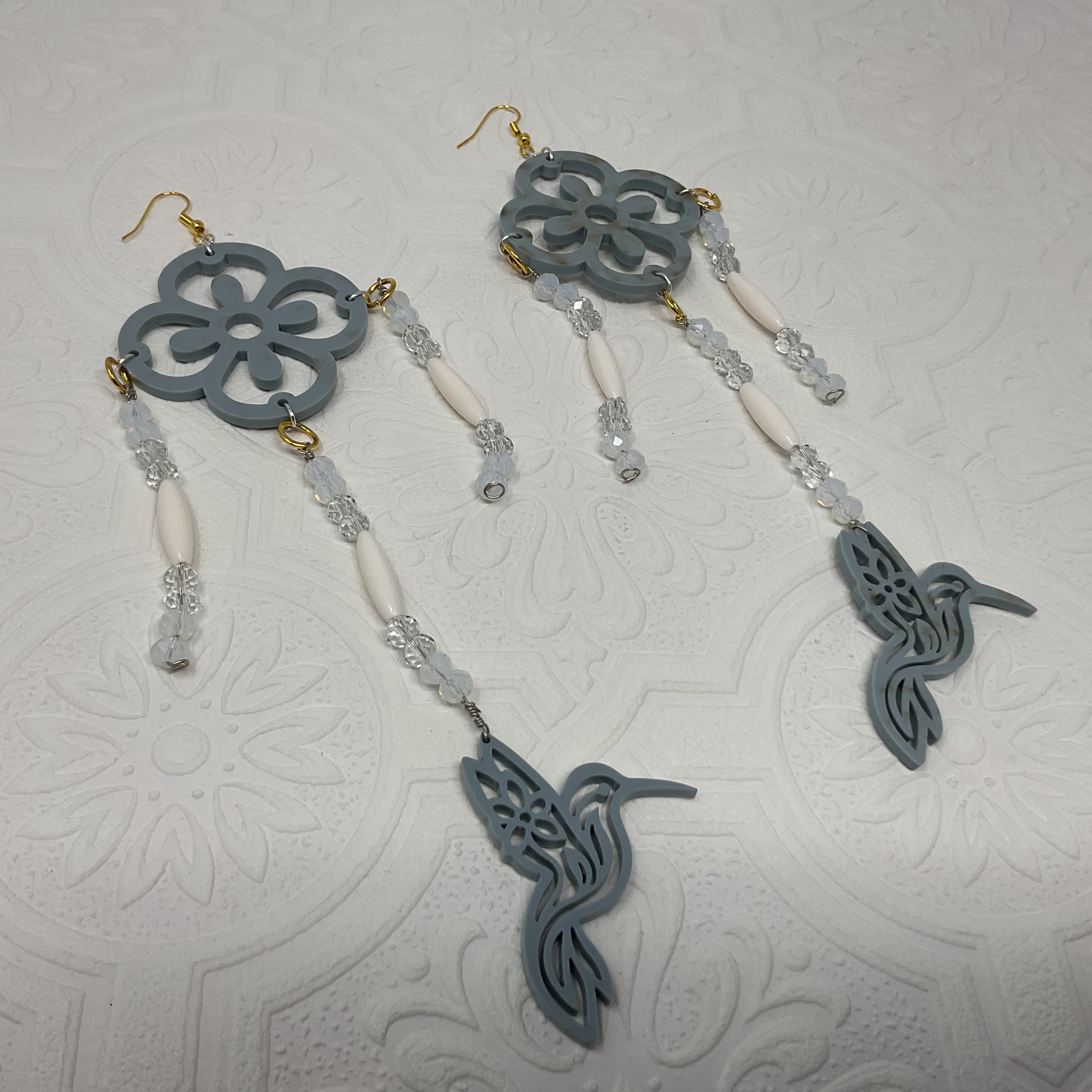 Handmade Long Acrylic Earrings