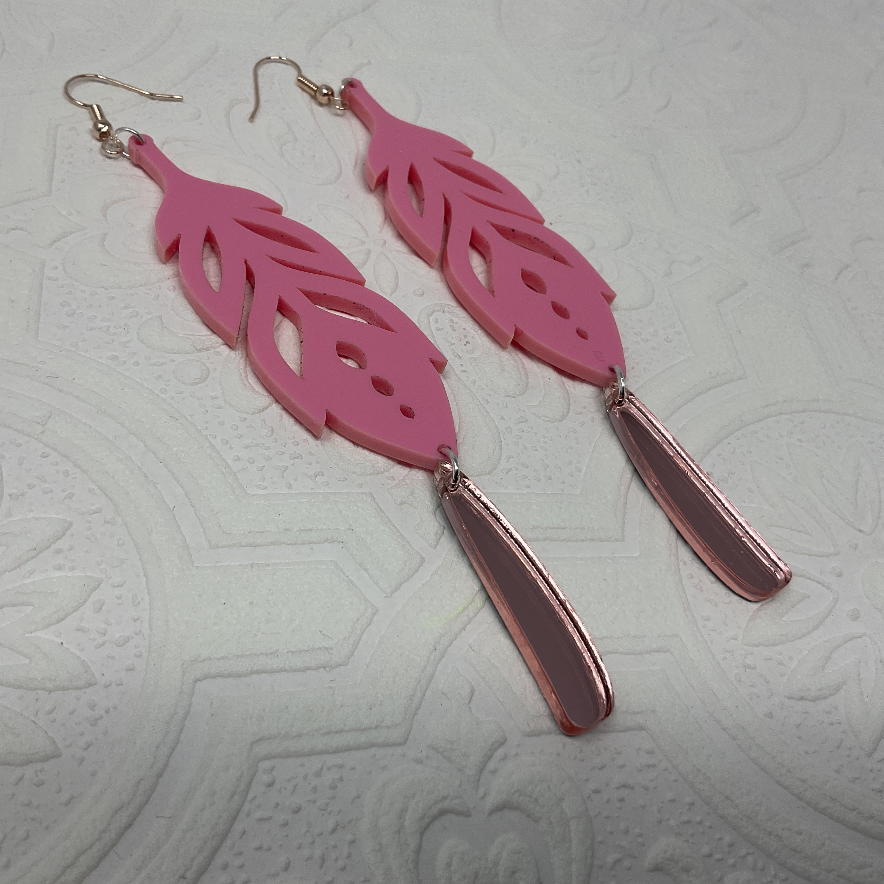 Handmade Long Acrylic Earrings