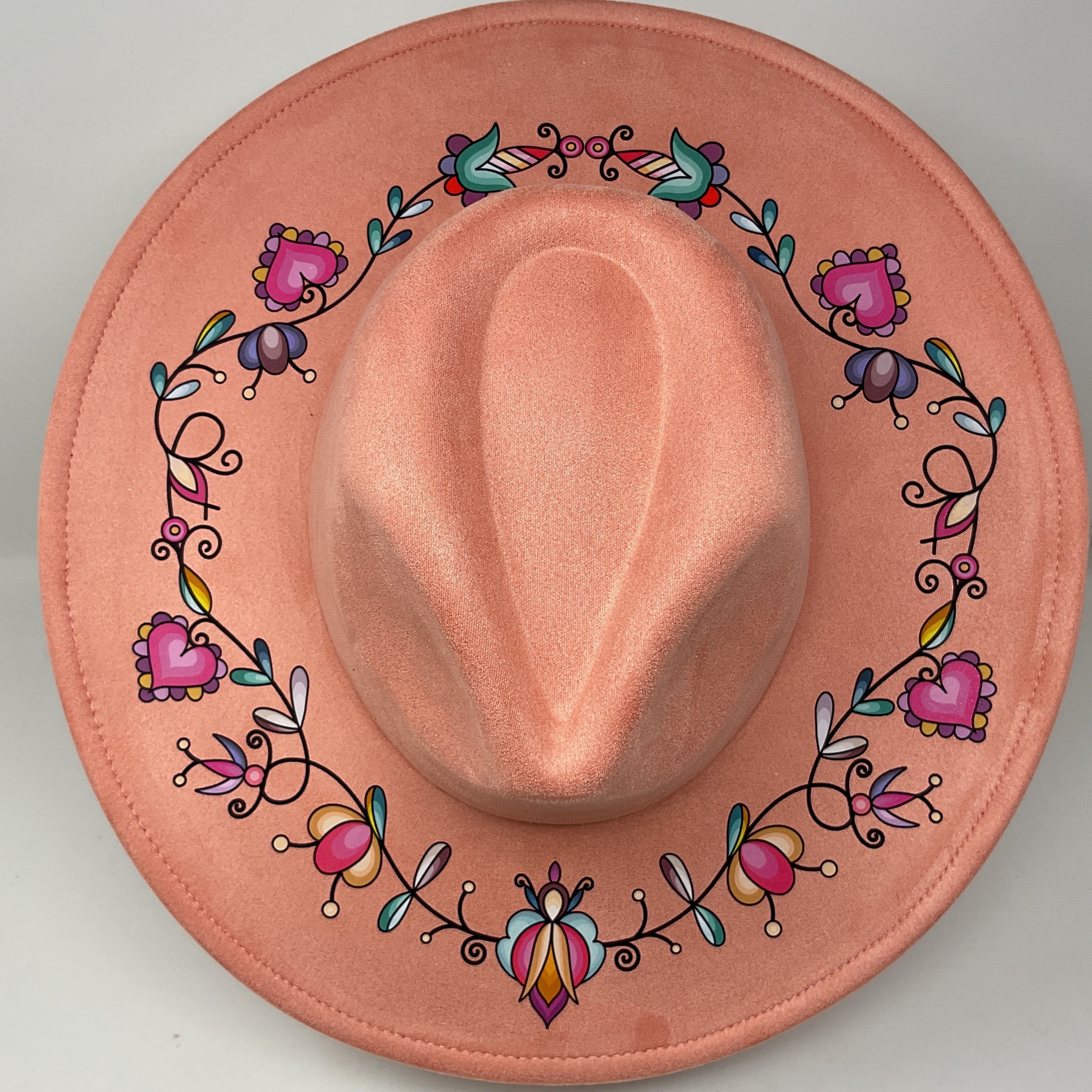 Harvest Hearth Floral Fedora Hat
