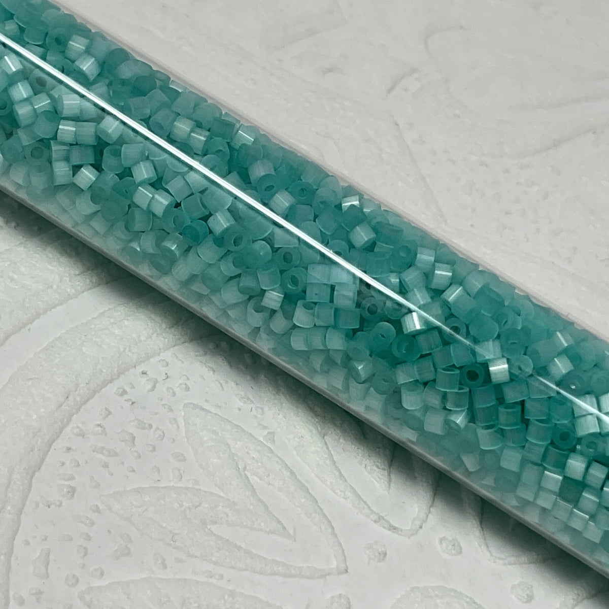 1.6mm Size 15/0 24g tube Cylindica Seed Beads Aquamarine