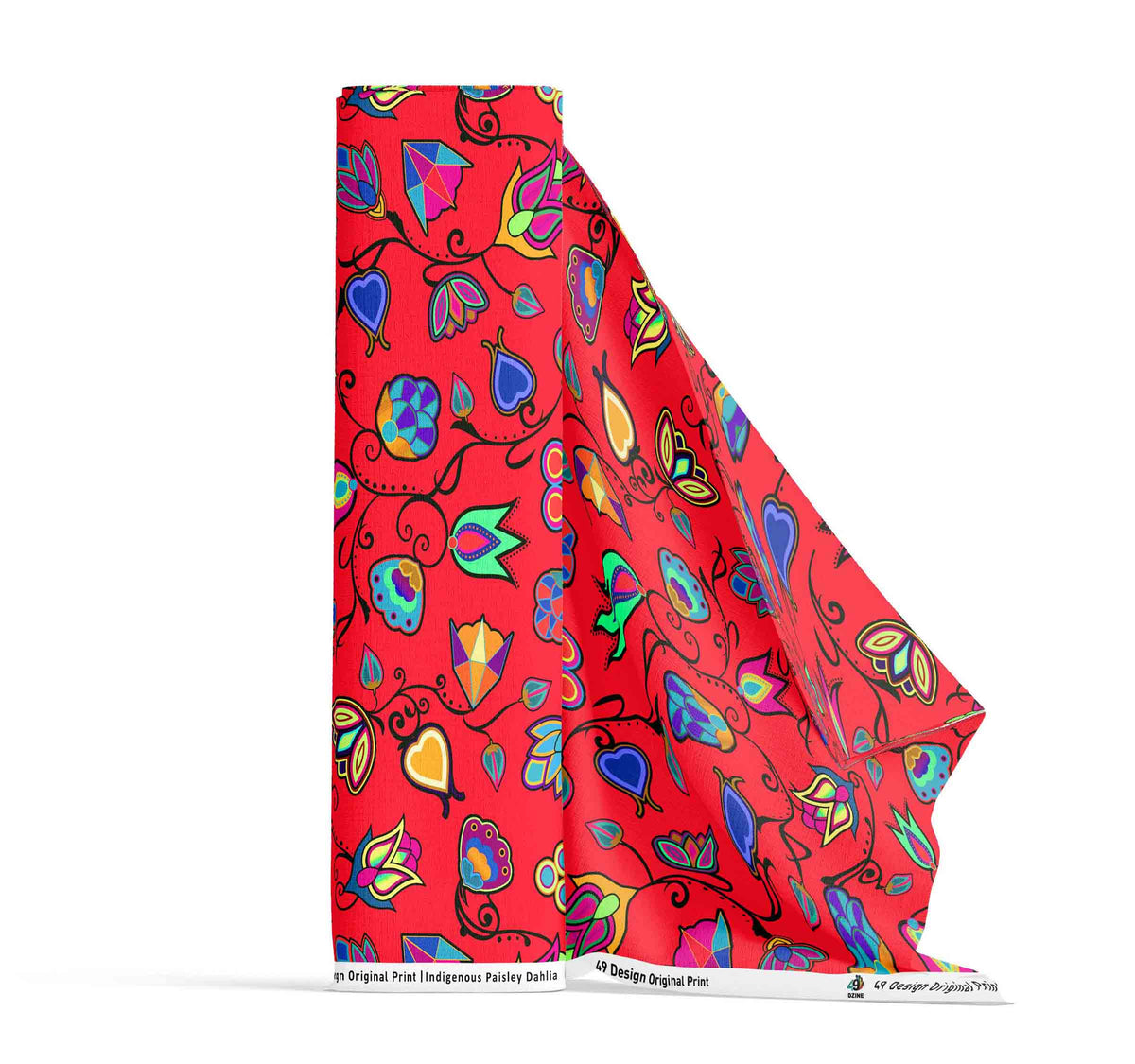 Indigenous Paisley Dahlia Cotton Poplin