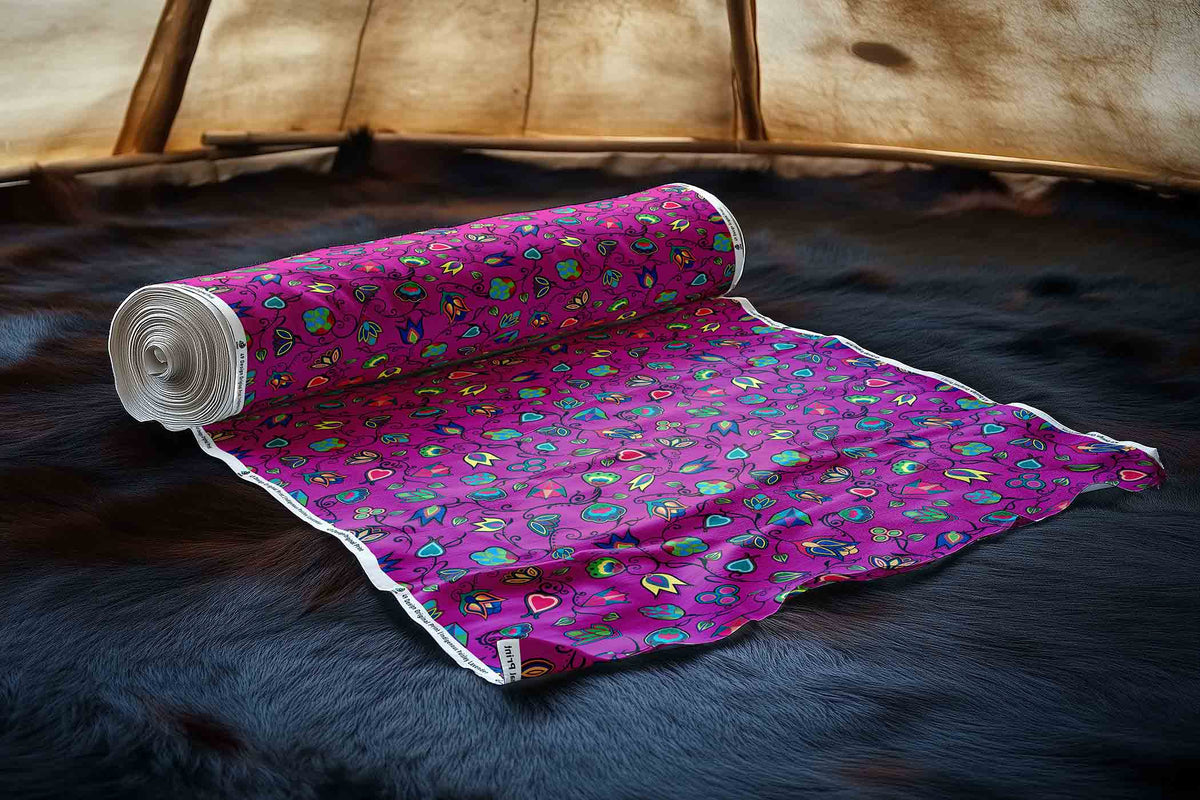 Indigenous Paisley Lavender Cotton Poplin
