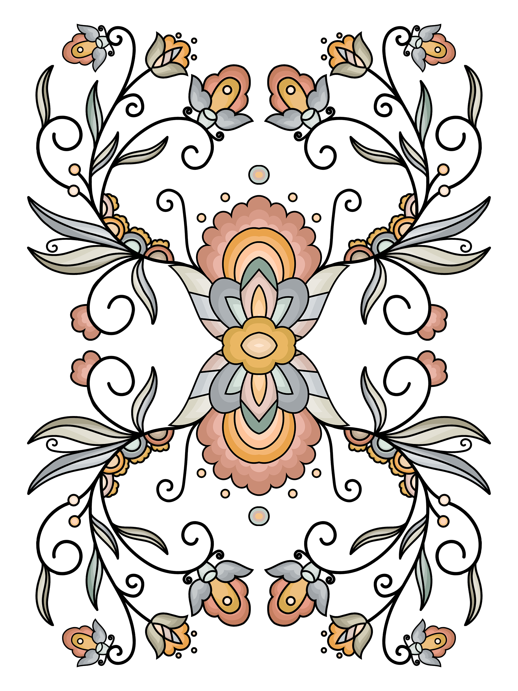 Geometric & Floral UV Sticker