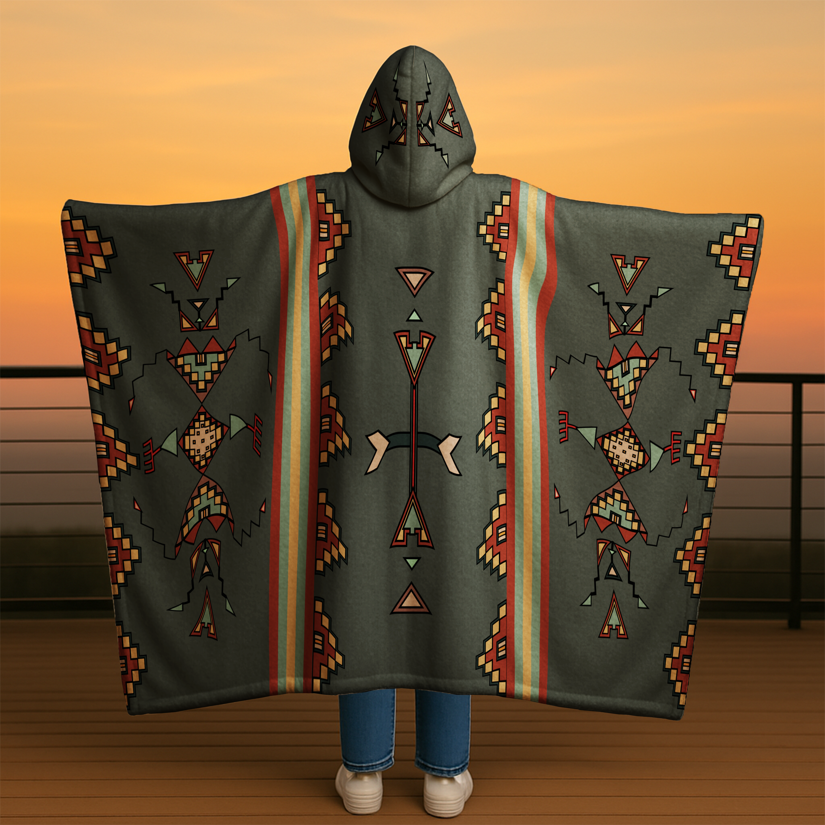 Earth Stepper Hooded Blanket