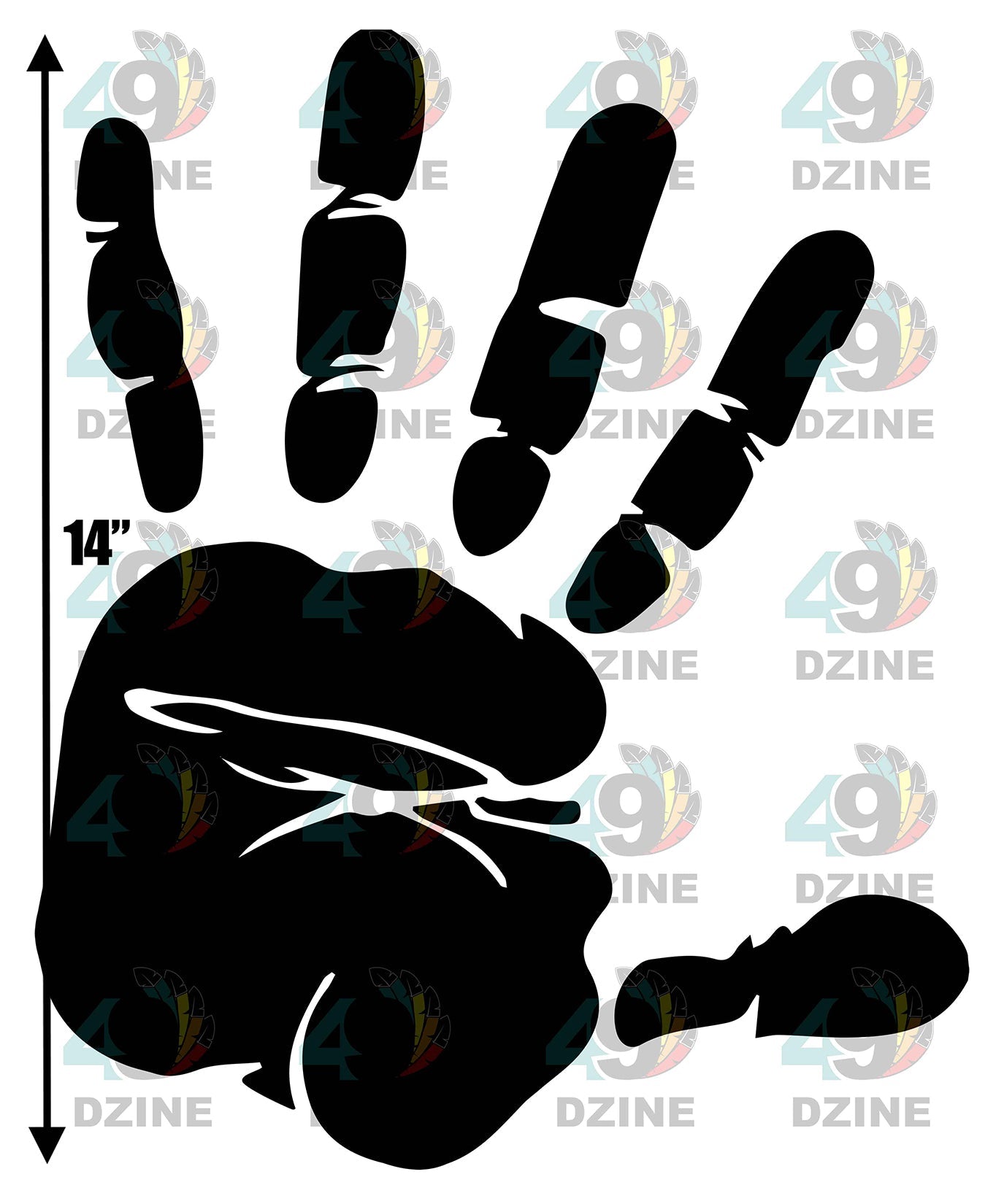 14 IN MMIWG hand print-02 Transfer