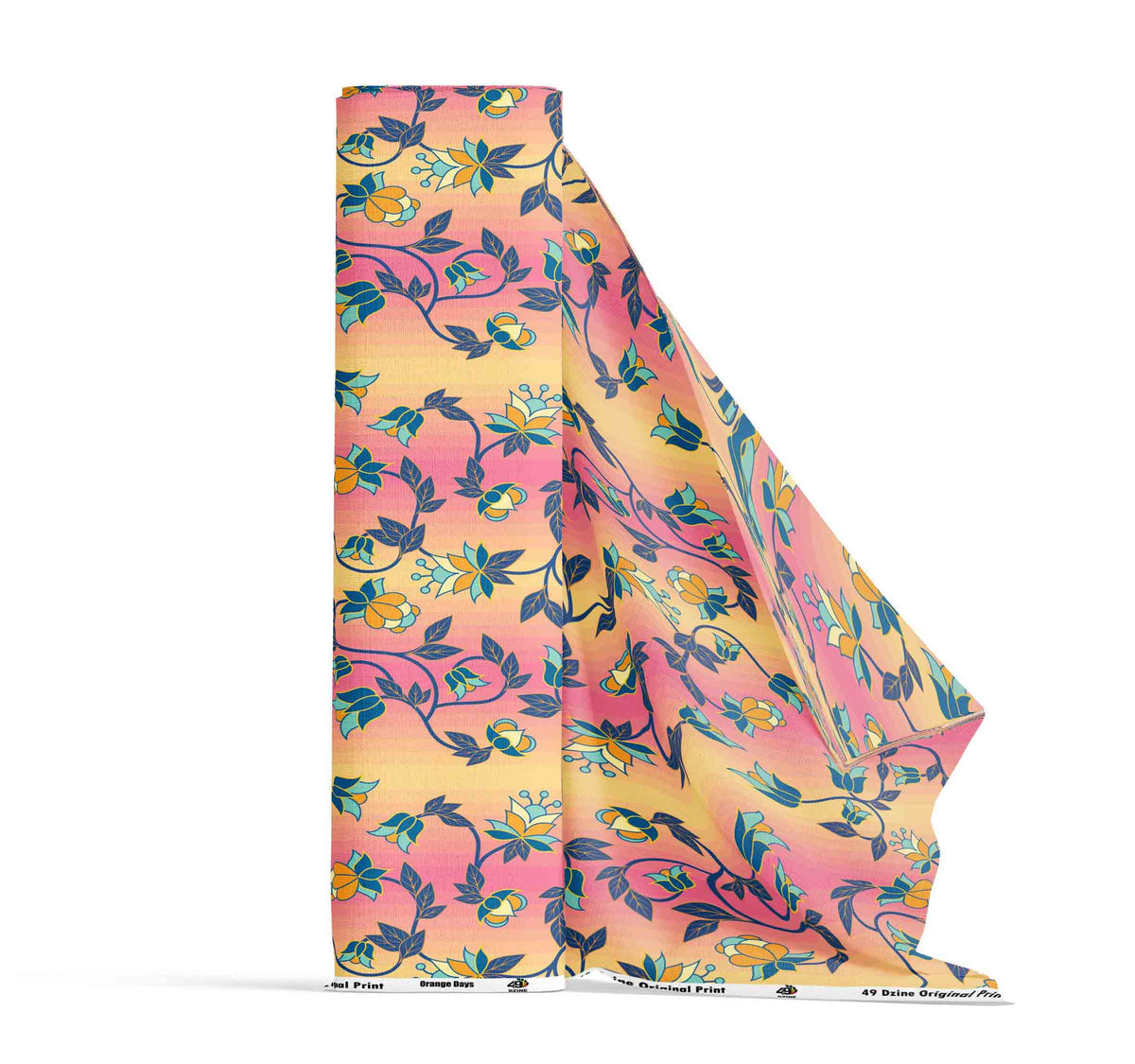 Orange Days Cotton Poplin