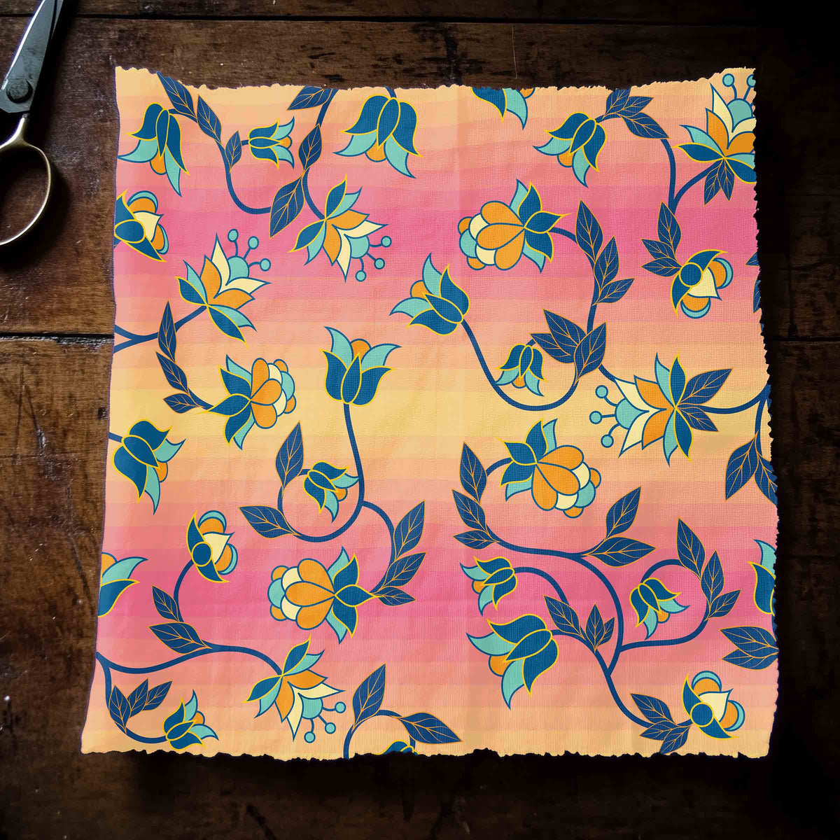 Orange Days Cotton Poplin