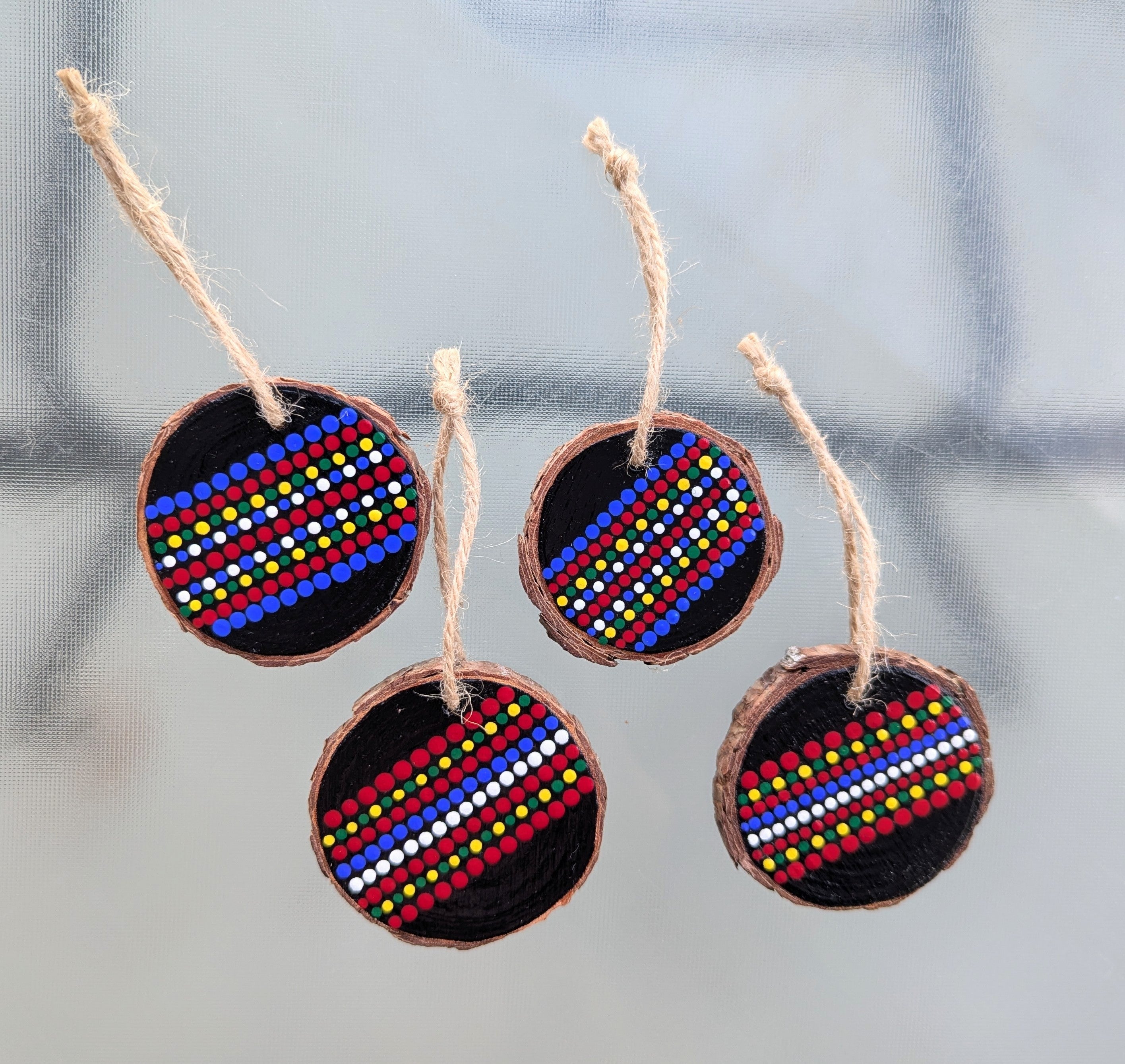 Dana Lisa Joy Wood Slice Ornaments