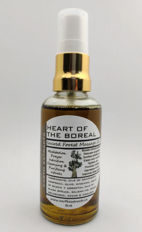 Sacred Earth Extracts Heart of the Boreal Massage Oil