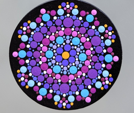 Dana Lisa Joy Round Magnet Paintings