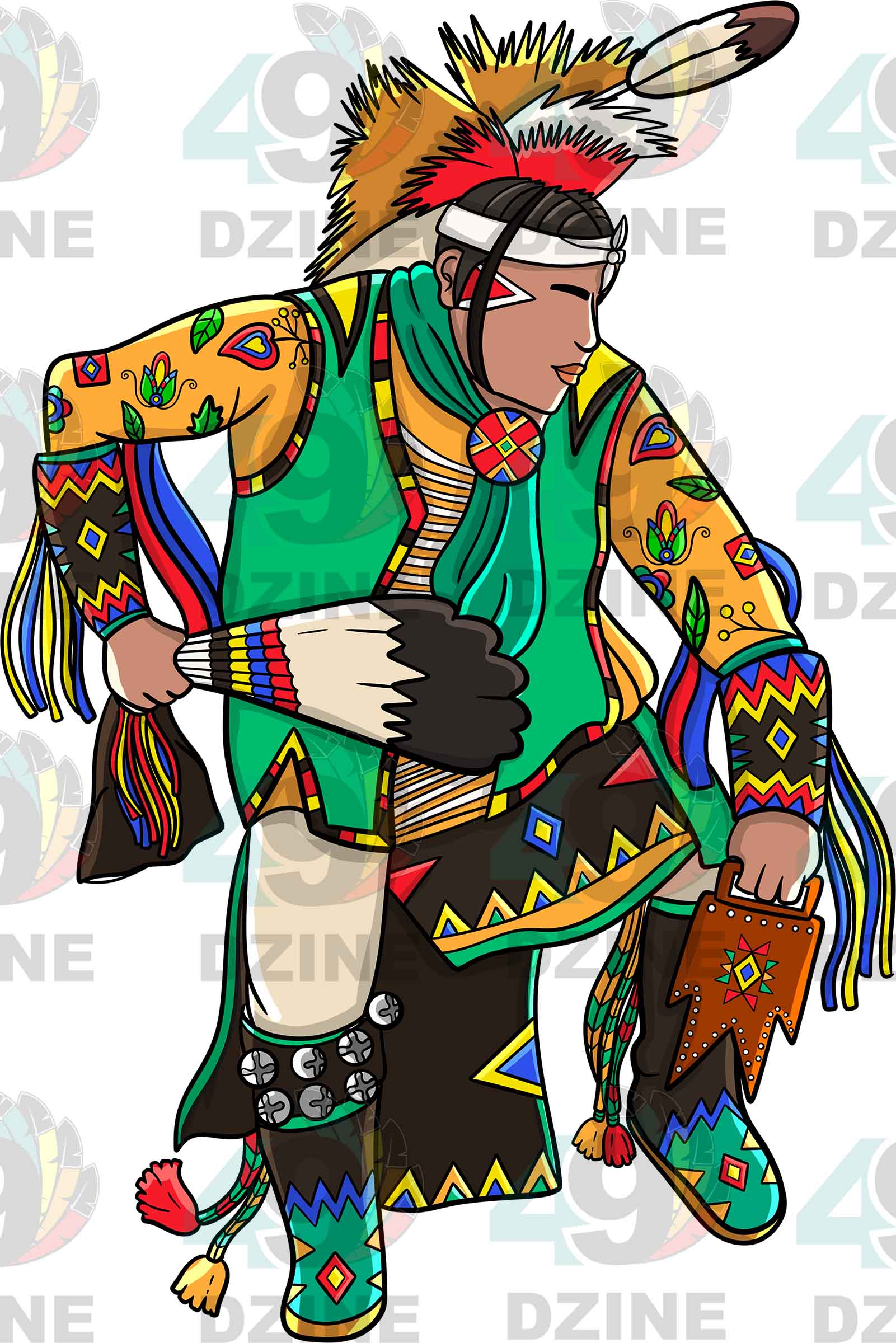 Straight Dancer  Men 3 Sticker