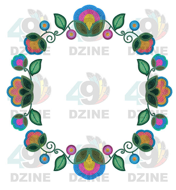 Turquoise Sunbeam Hat Transfer