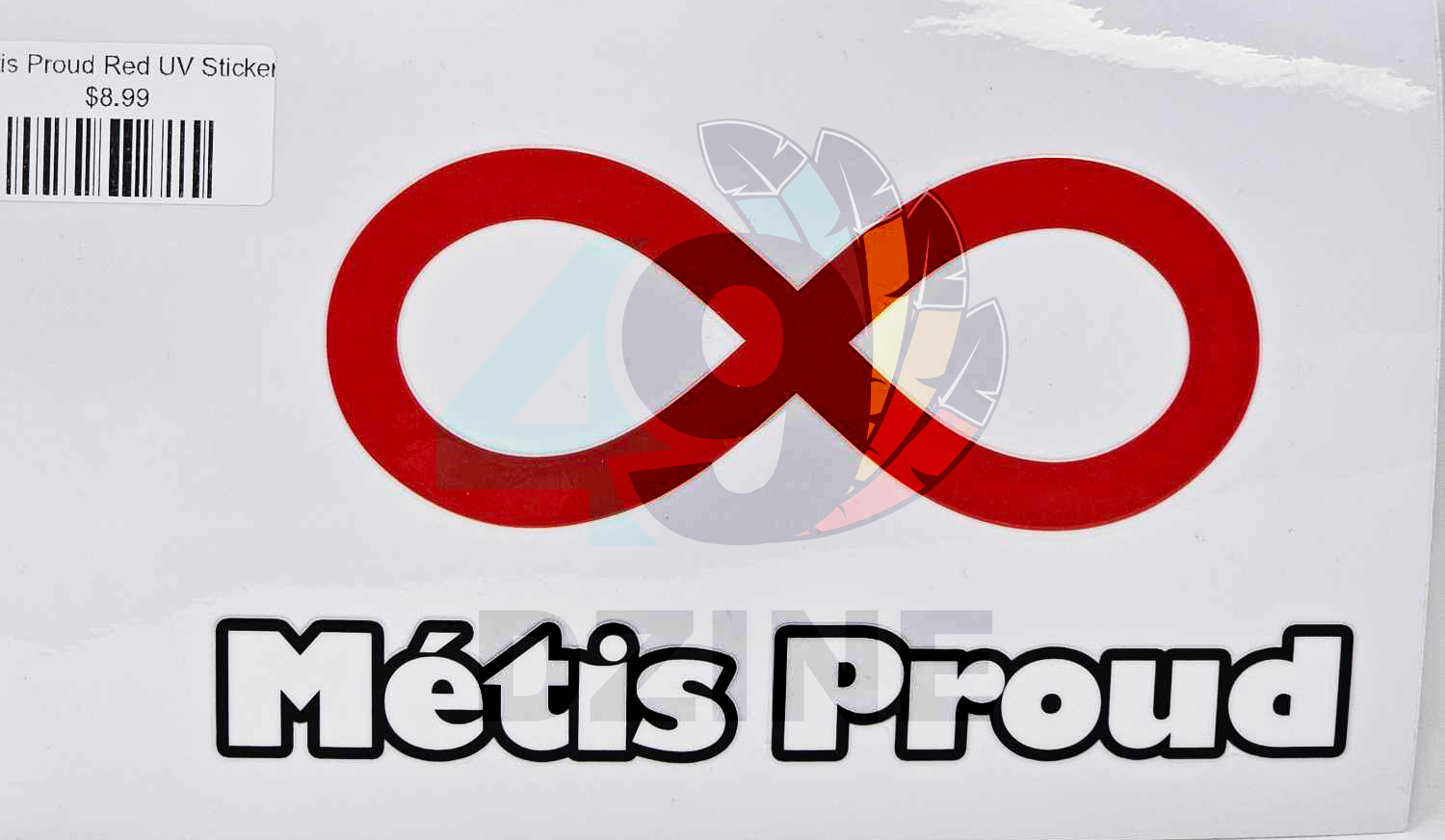 Metis Proud Red UV Sticker