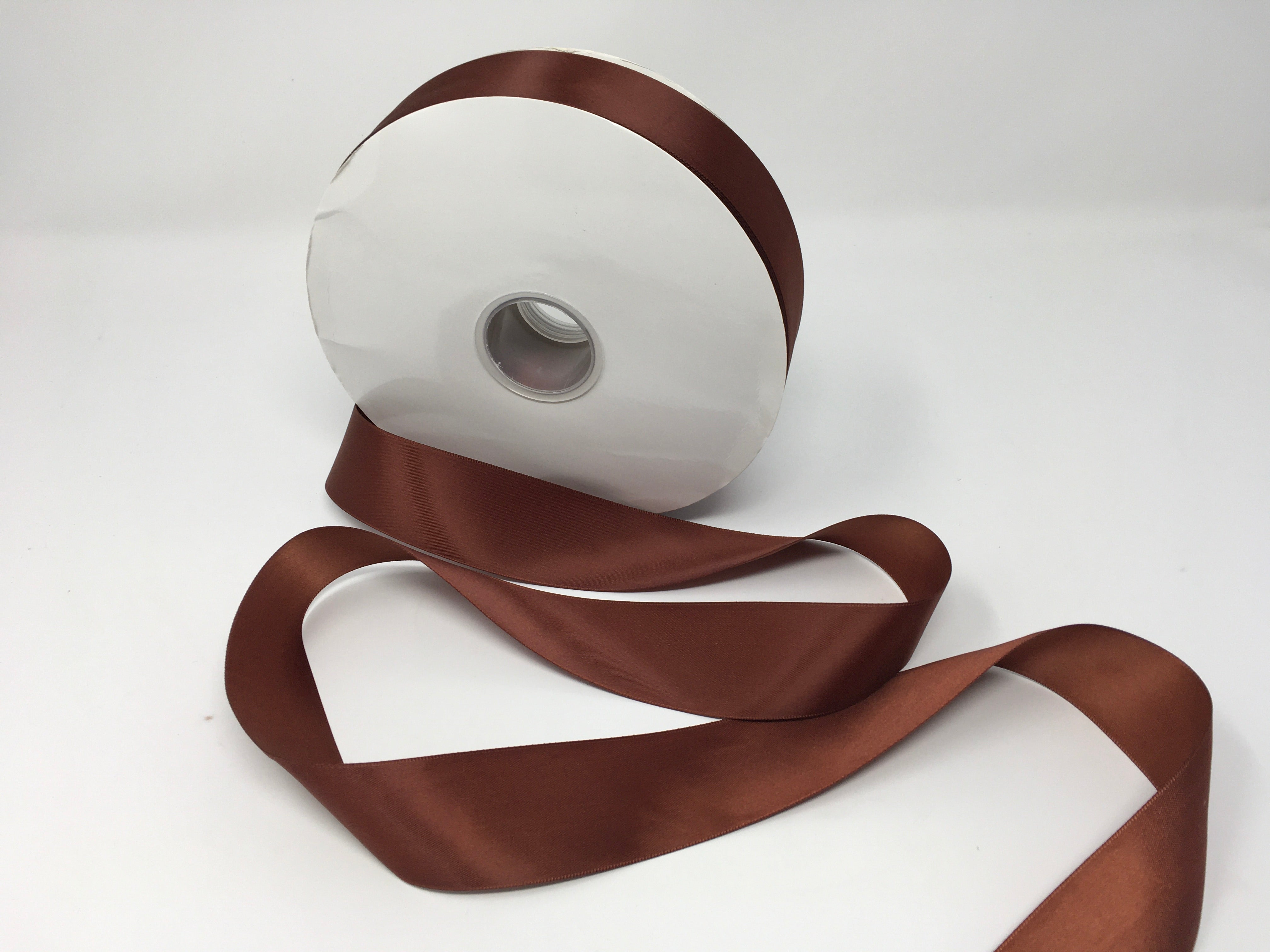 Cappuccino 1.5 Inch Double Face Satin Ribbon 100 Yard Roll