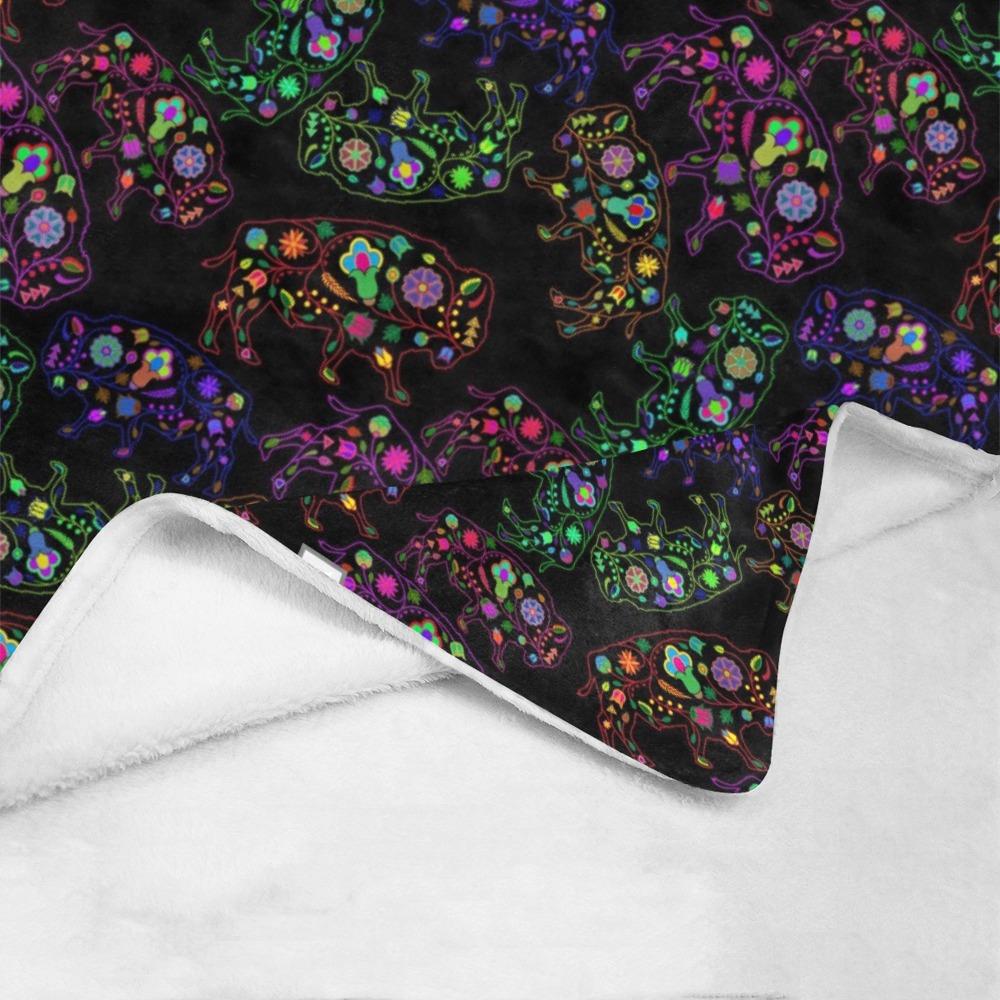 Floral Buffalo Ultra-Soft Micro Fleece Blanket 60"x80" Ultra-Soft Blanket 60''x80'' e-joyer 