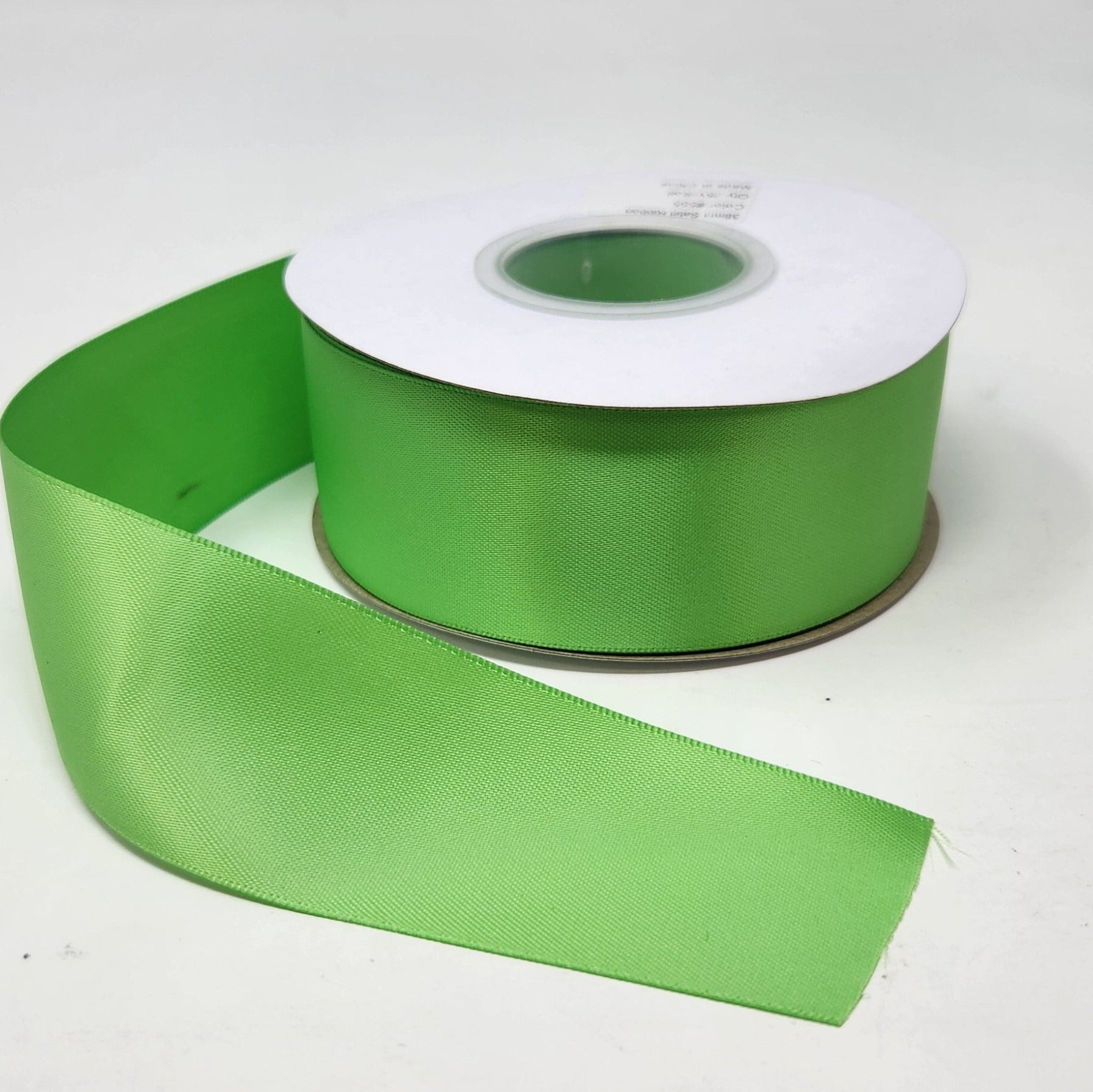 Jasmine Green 1.5 Inch Double Face Satin Ribbon 100 Yard Roll