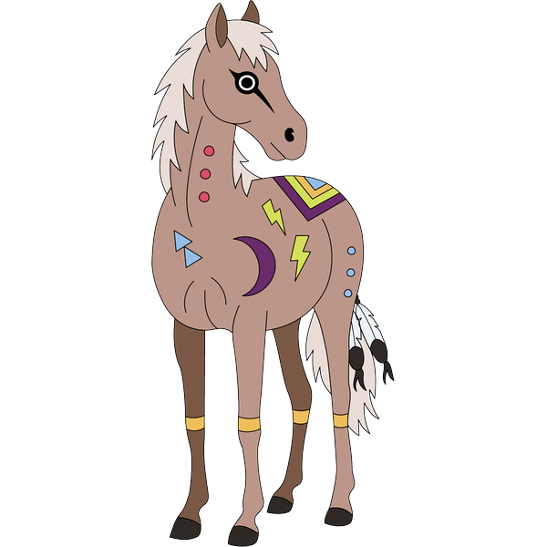 Horse 10 2inch by 2inch Vinyl Sticker
