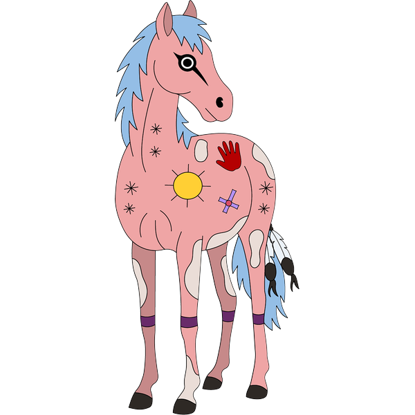 Horse 5 2inch by 2inch Vinyl Sticker