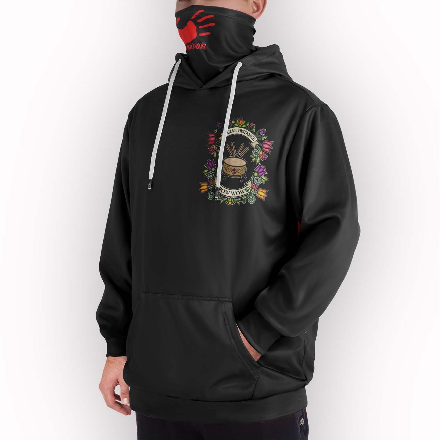 SDP MMIWG Solid Black Hoodie with Face Cover