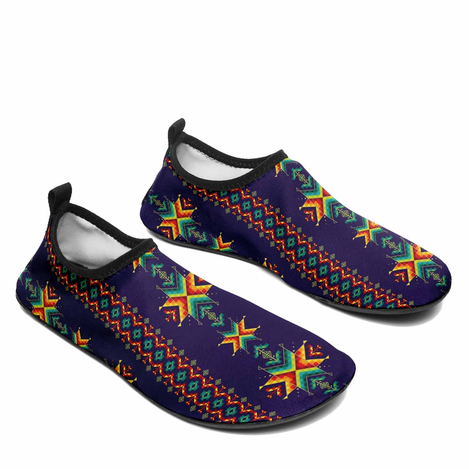 Dreams of Ancestors Indigo Kid's Sockamoccs Slip On Shoes