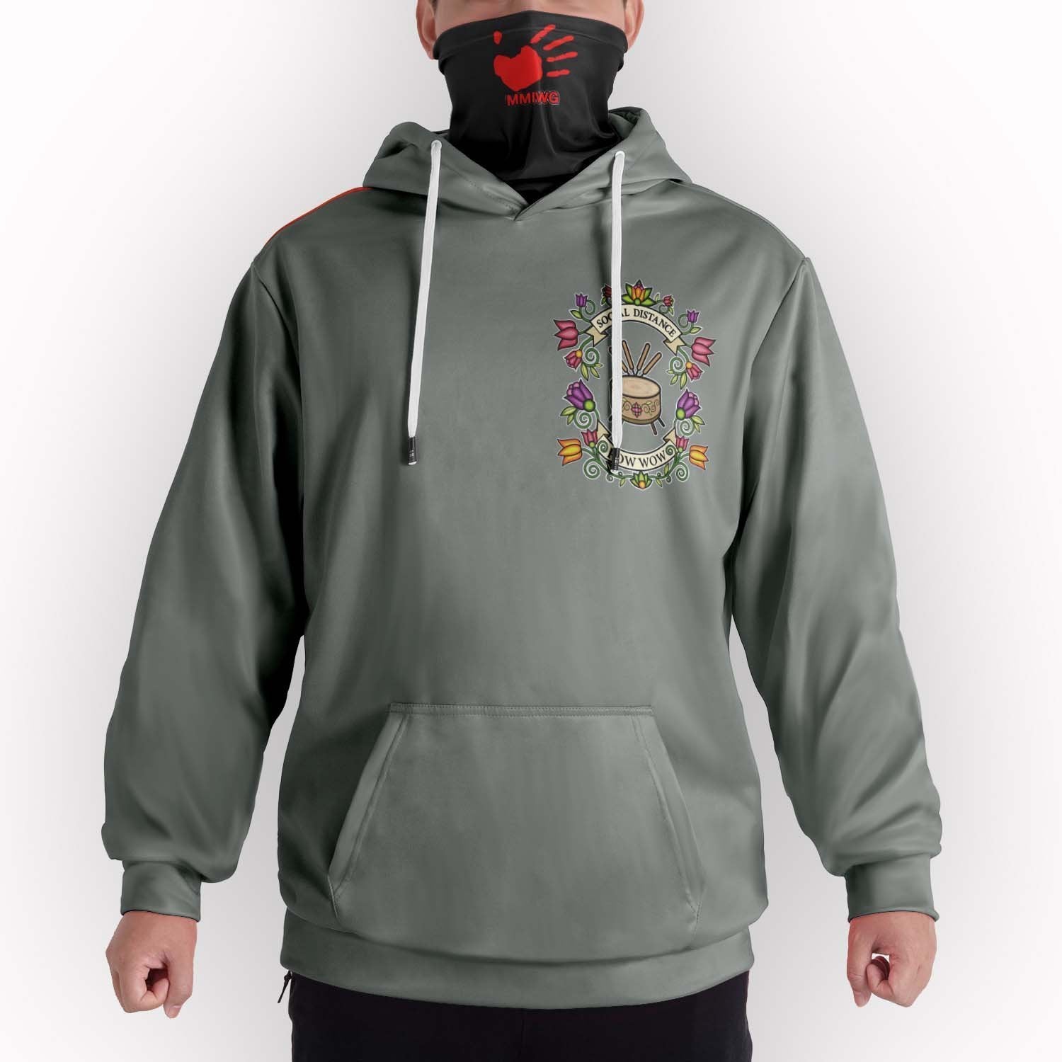 SDP MMIWG Solid Grey Hoodie with Face Cover