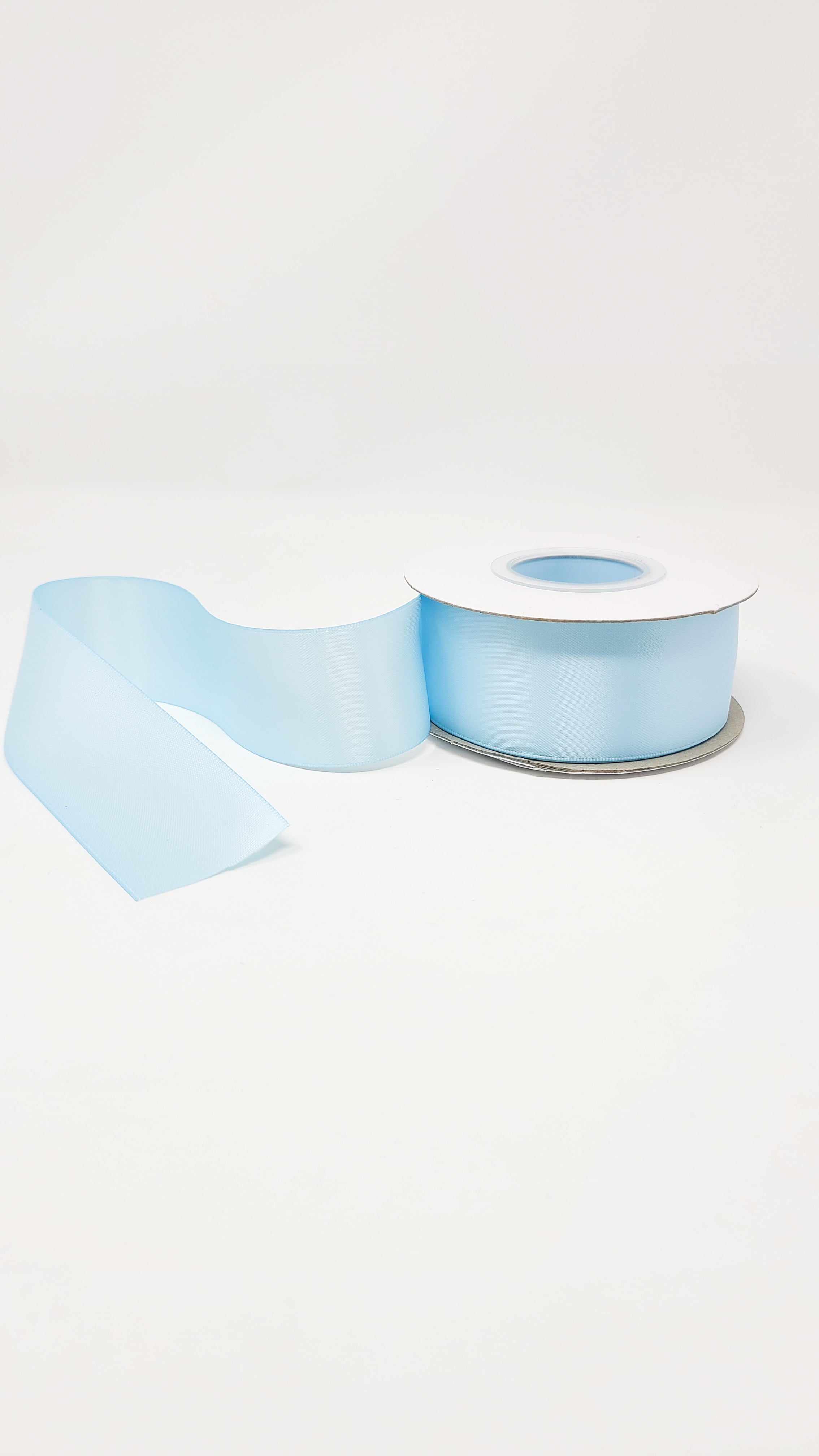 Lt Blue - Double Face 1.5 inch Solid Colored Ribbon