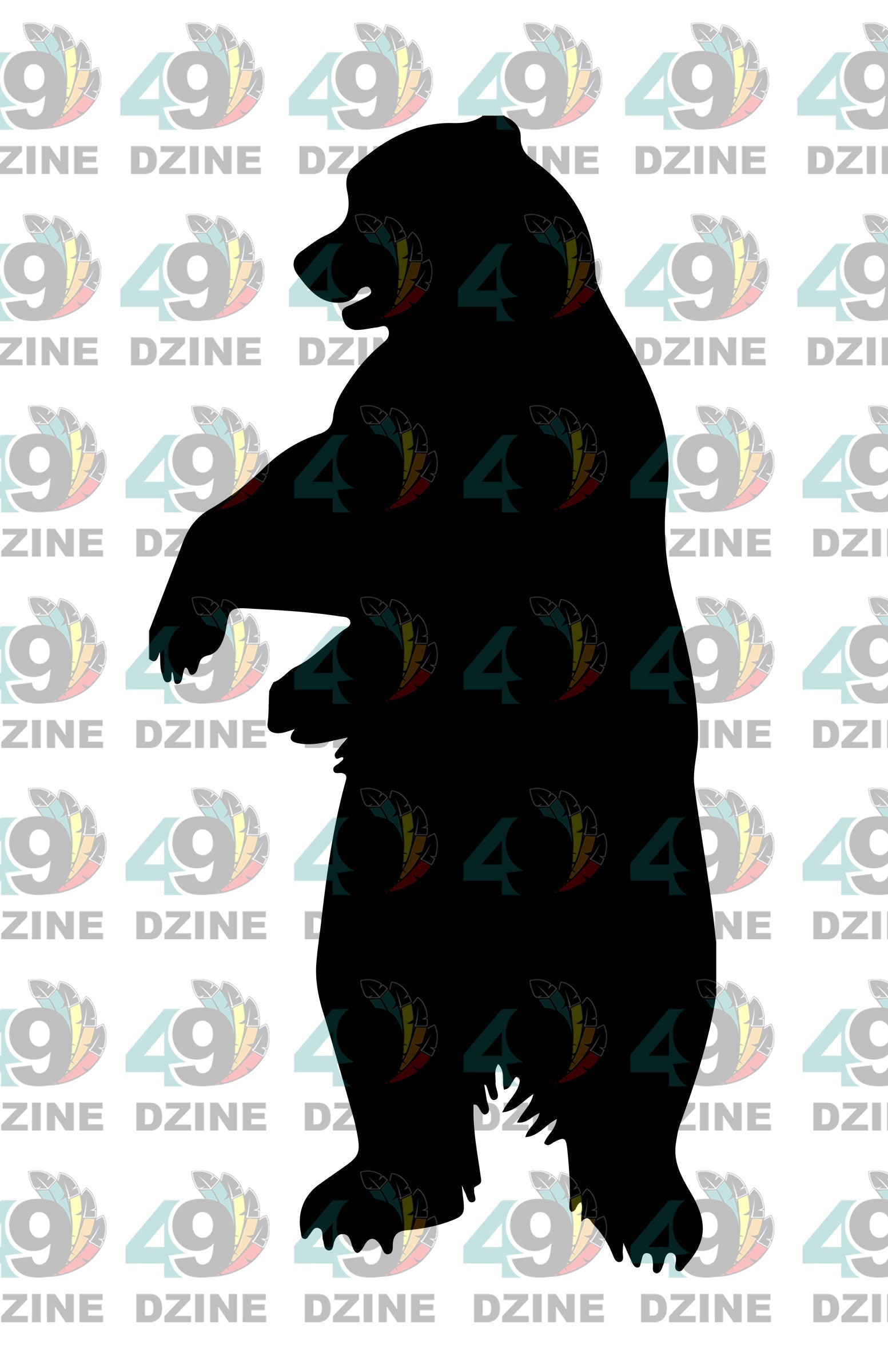 12-inch Black Bear Transfer