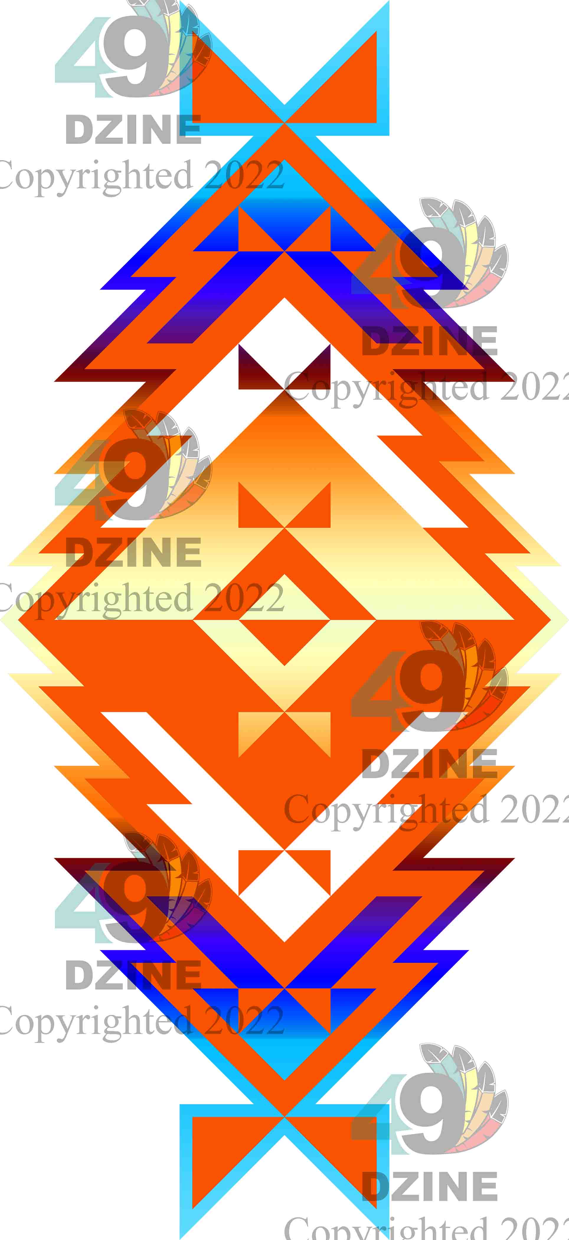 6-inch Geometric Transfer Meta Tipi