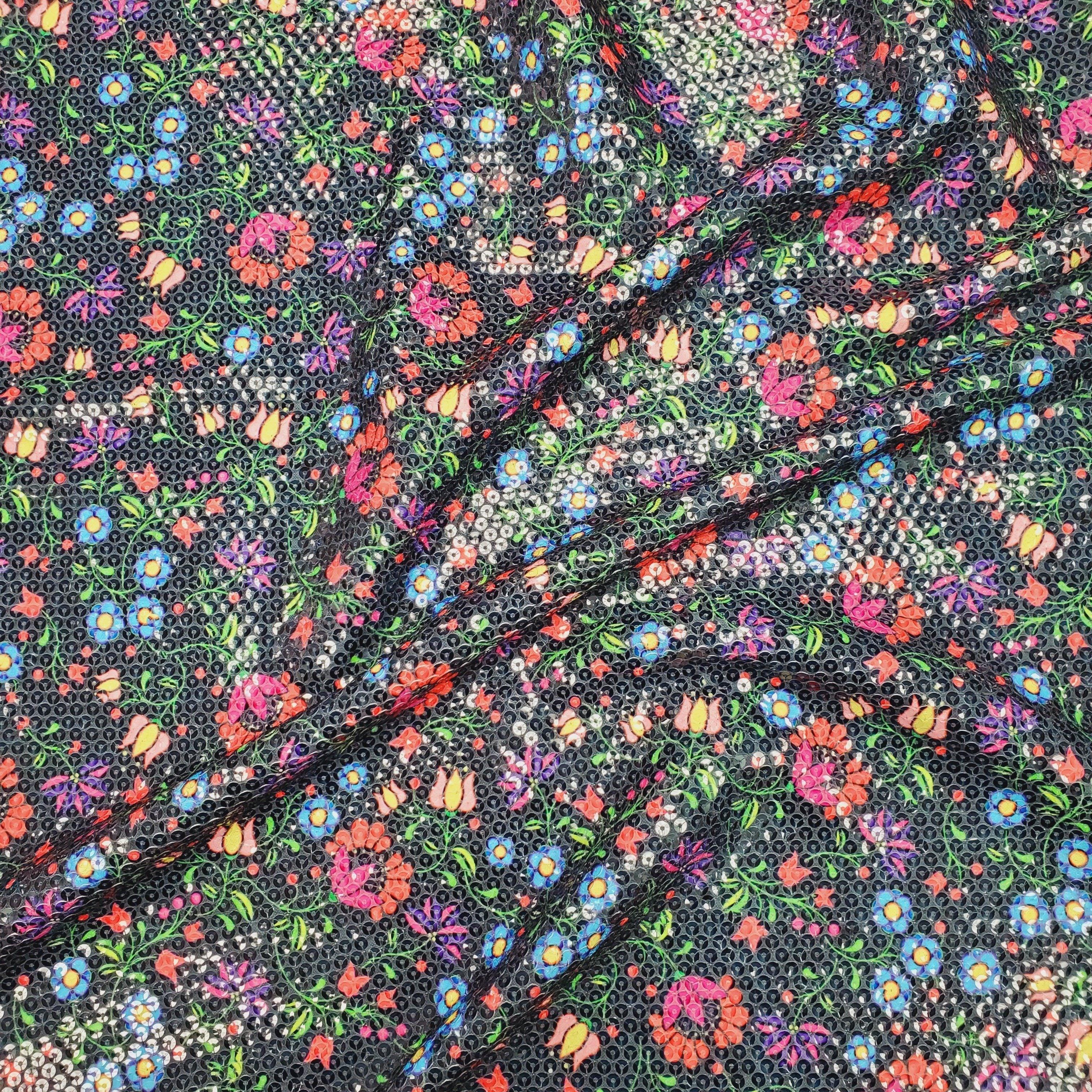 Fleur Indigine Sequin Fabric Fabric 49 Dzine 