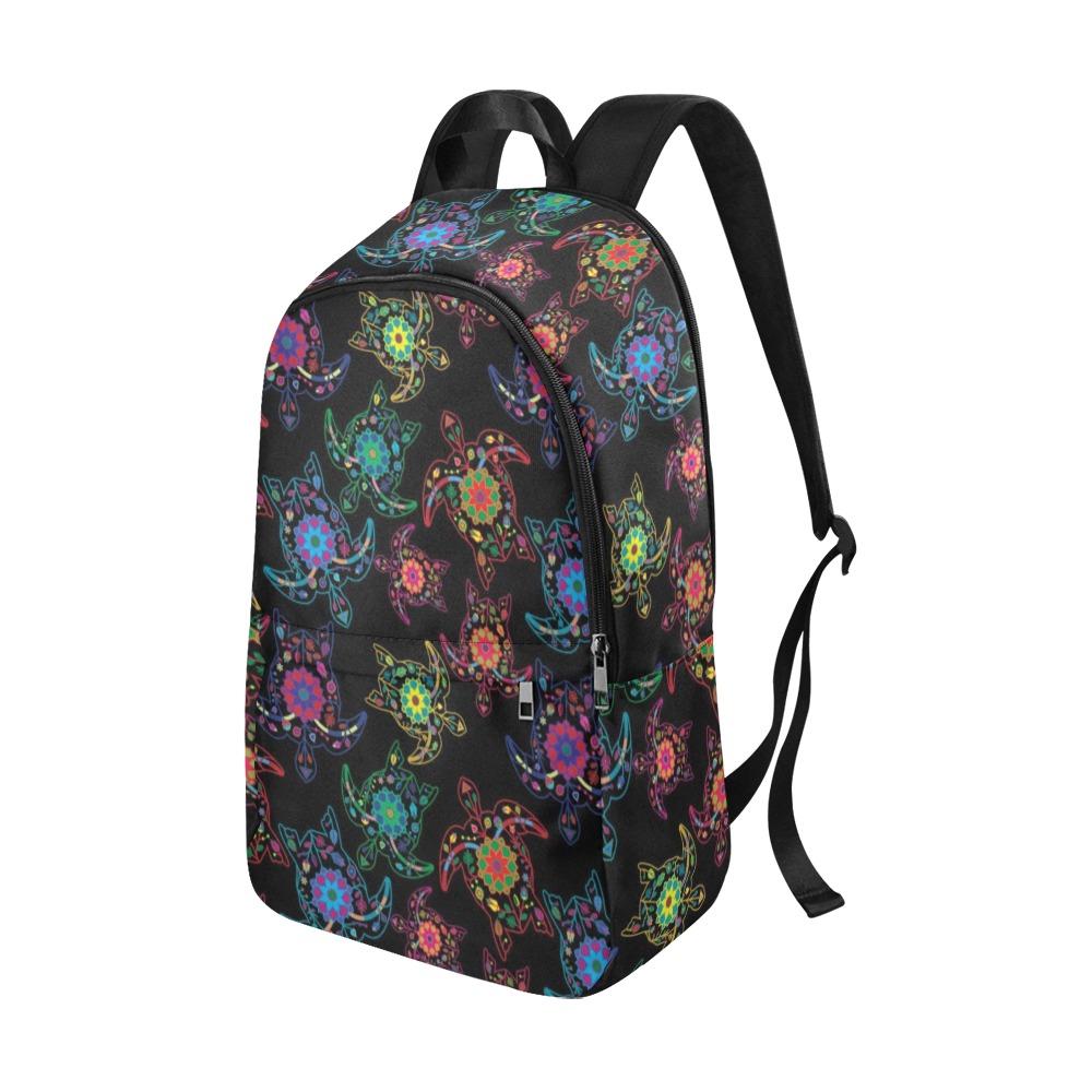 Floral Turtle Fabric Backpack for Adult (Model 1659) Casual Backpack for Adult (1659) e-joyer 